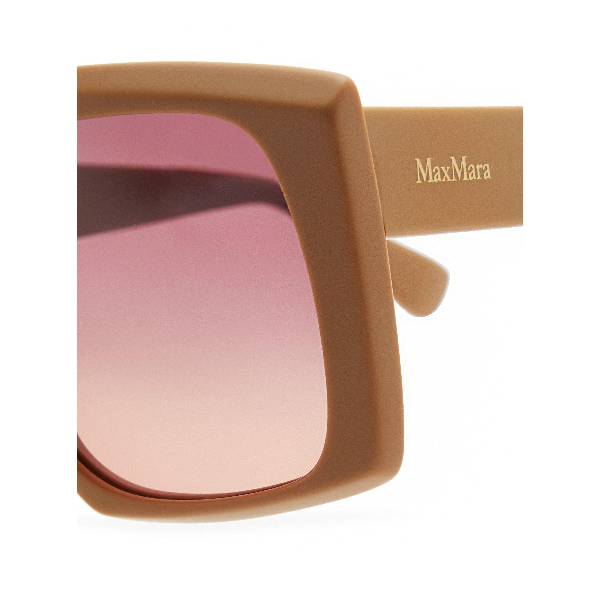 BROWN LIGHT - Max Mara - MM LOGO6 SQUARE ACETATE SG - 3