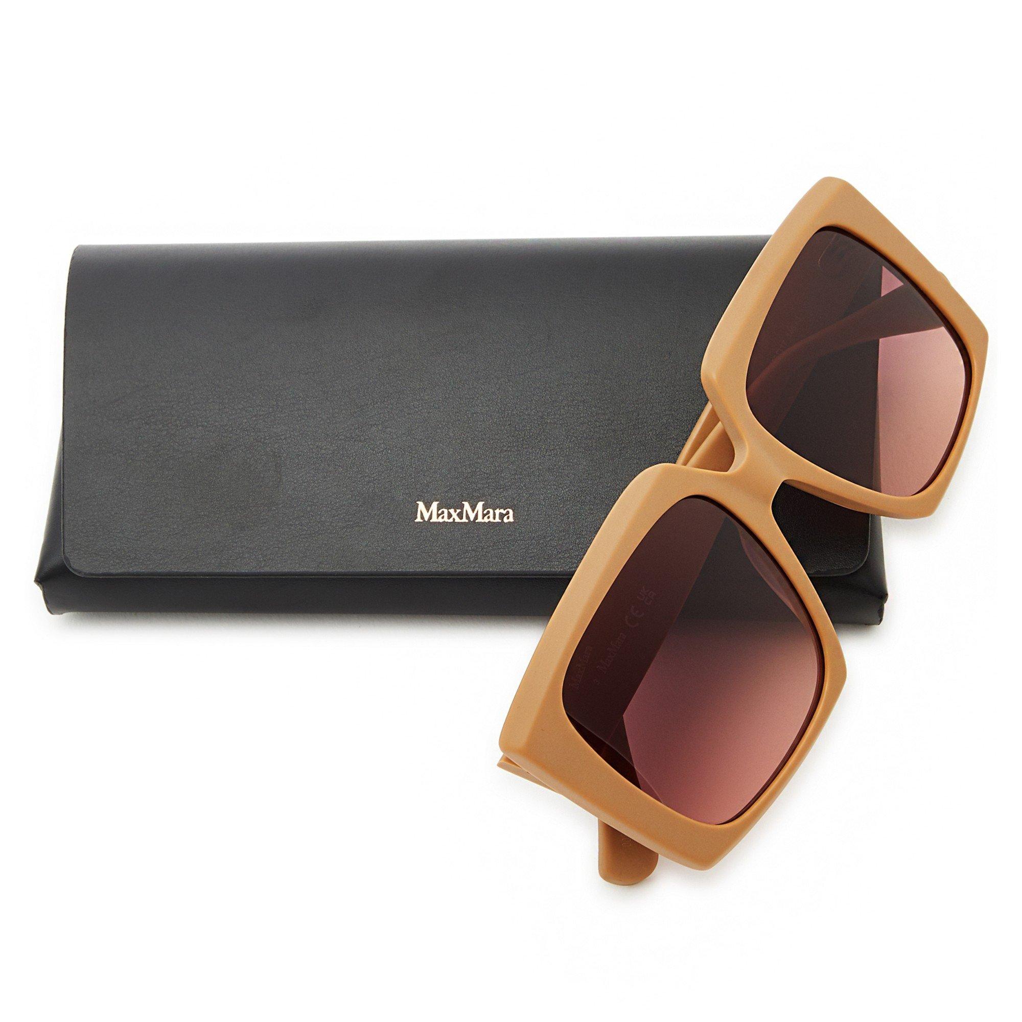 BROWN LIGHT - Max Mara - MM LOGO6 SQUARE ACETATE SG - 4