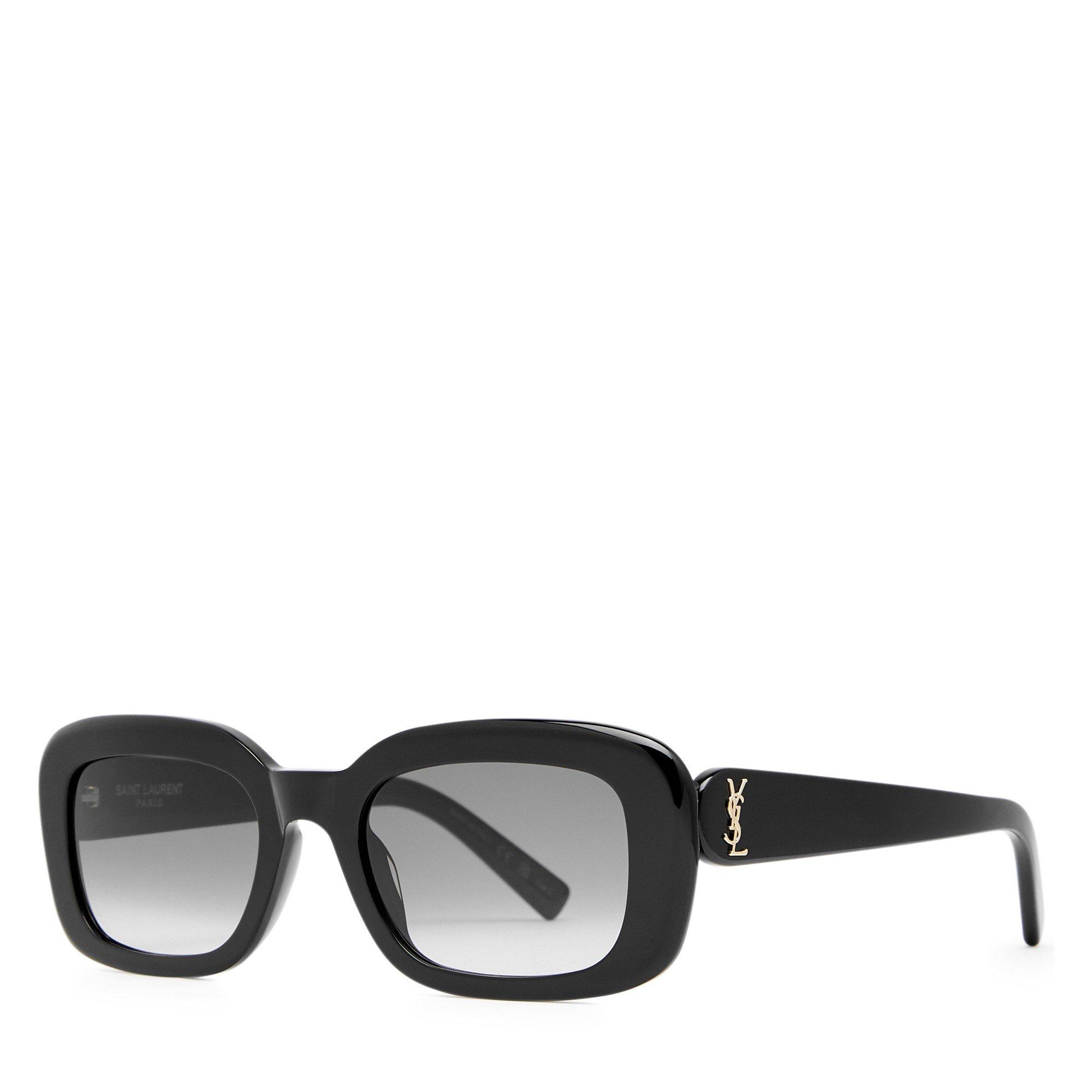 BLACK AND OTHER - Saint Laurent - SL F ACETATE SQUARE SG