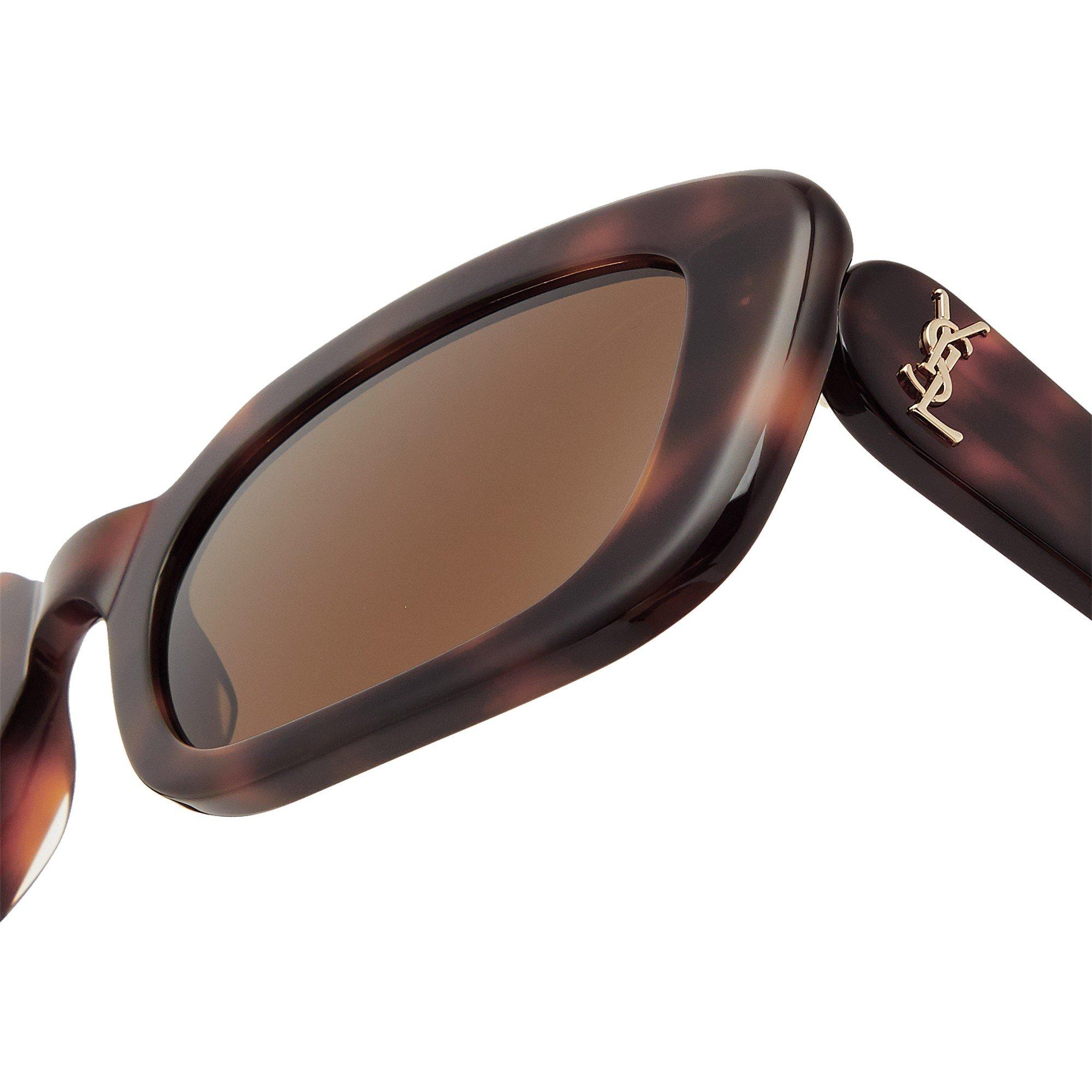 BROWN HAVANA - Saint Laurent - SL F ACETATE SQUARE SG - 3