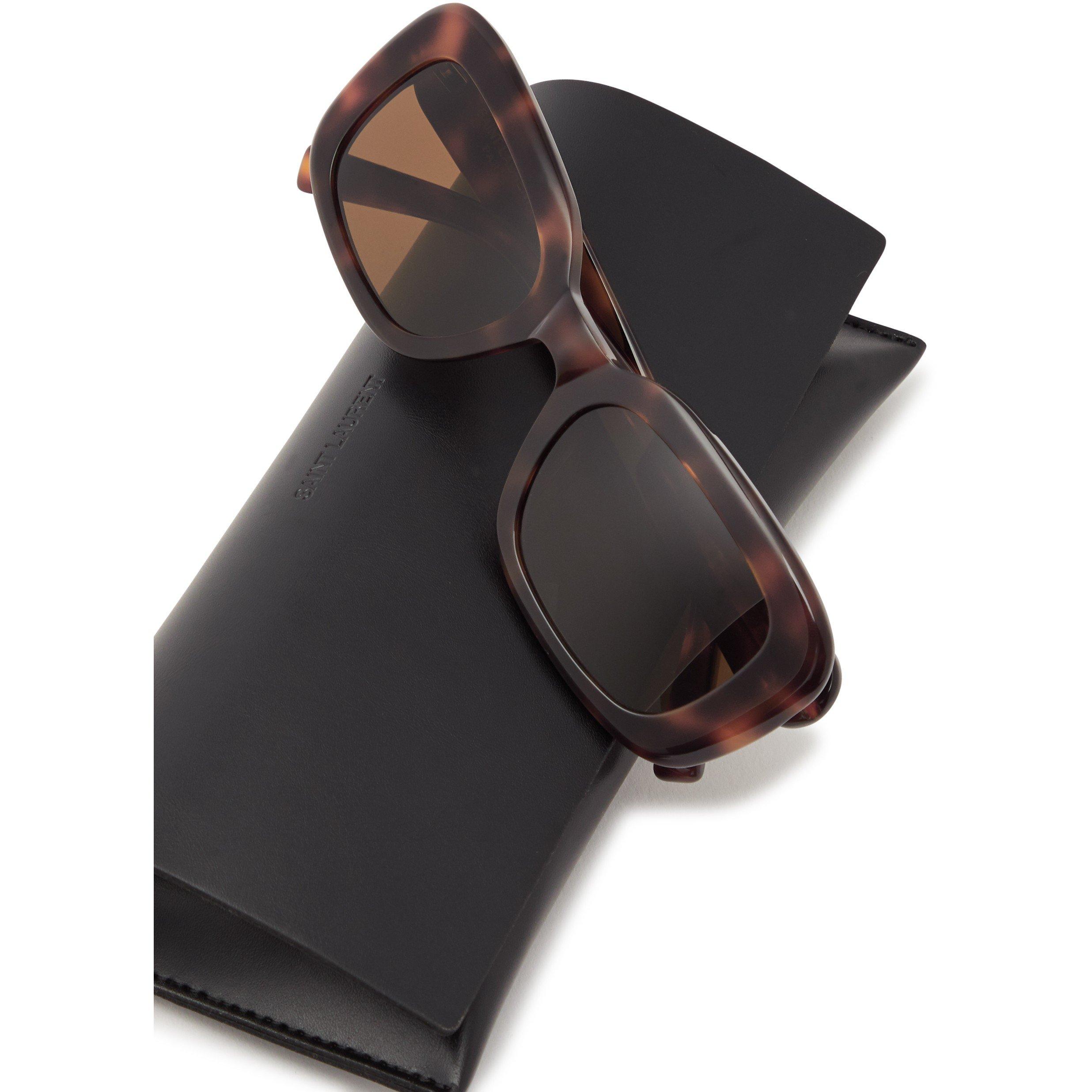 BROWN HAVANA - Saint Laurent - SL F ACETATE SQUARE SG - 4