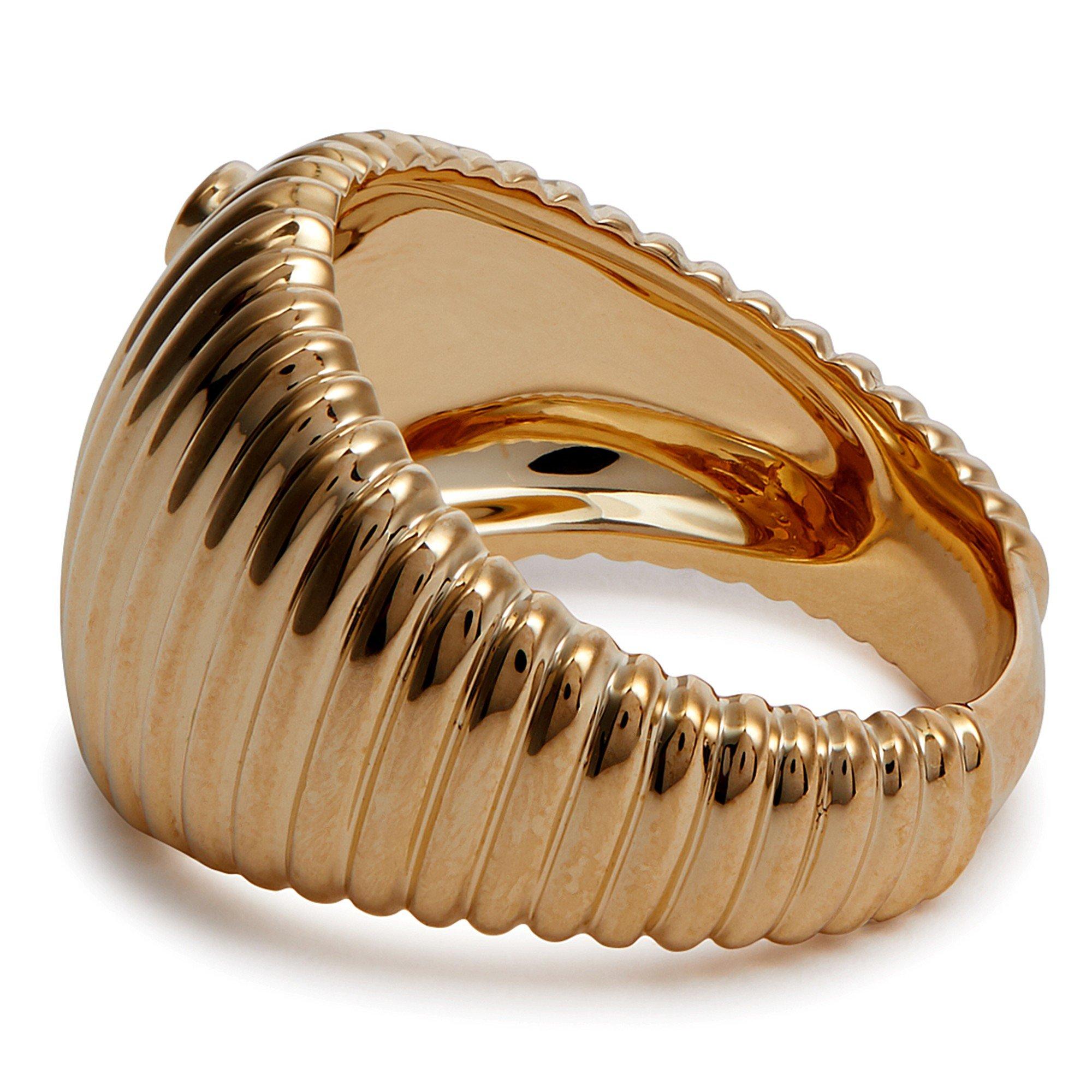 GOLD - Yvonne Leon - BERLINGOT DIAMOND SIGNET RING - 4
