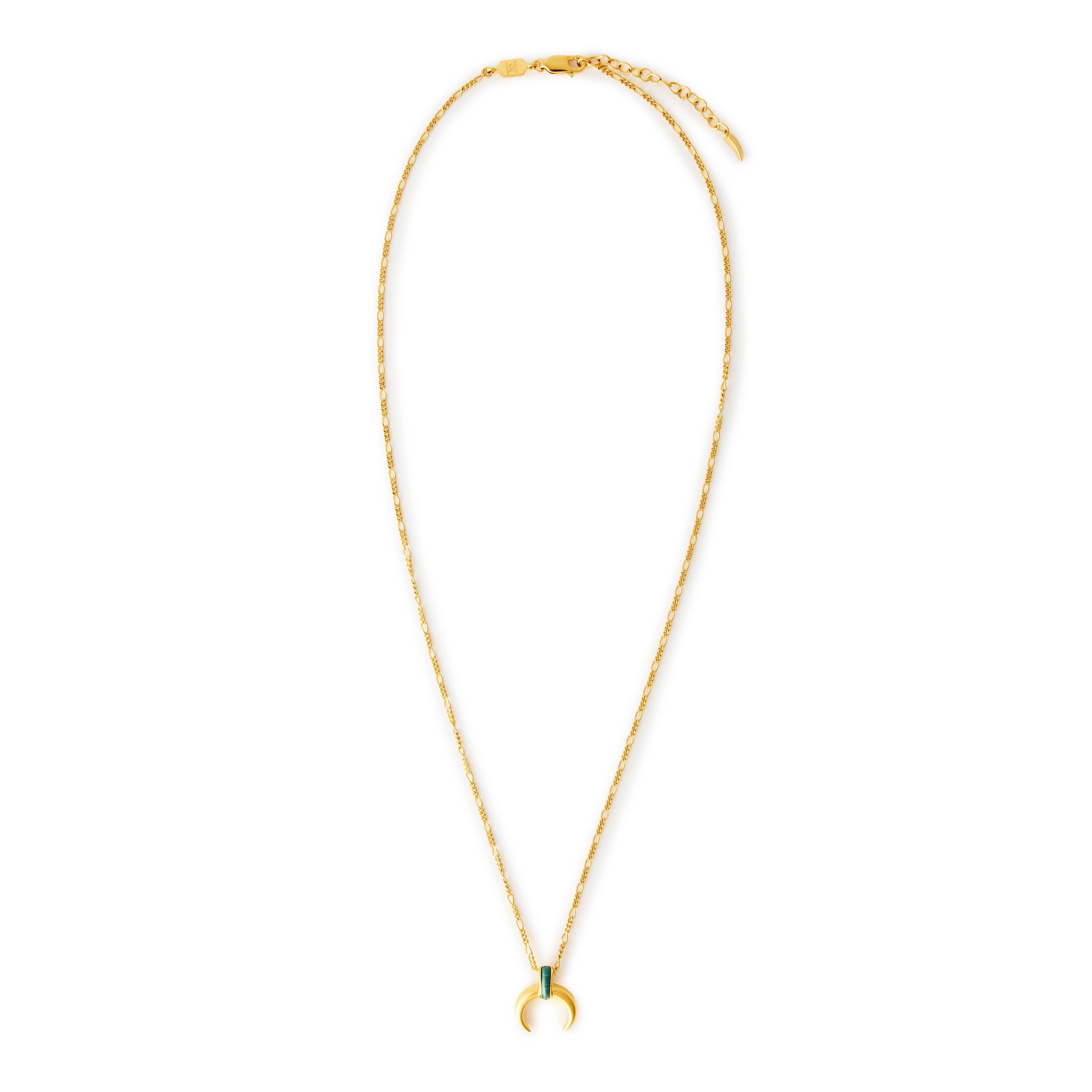 GREEN AND OTHER - Lucy Williams x Missoma - LW MALACHITE HORN PENDANT - 2