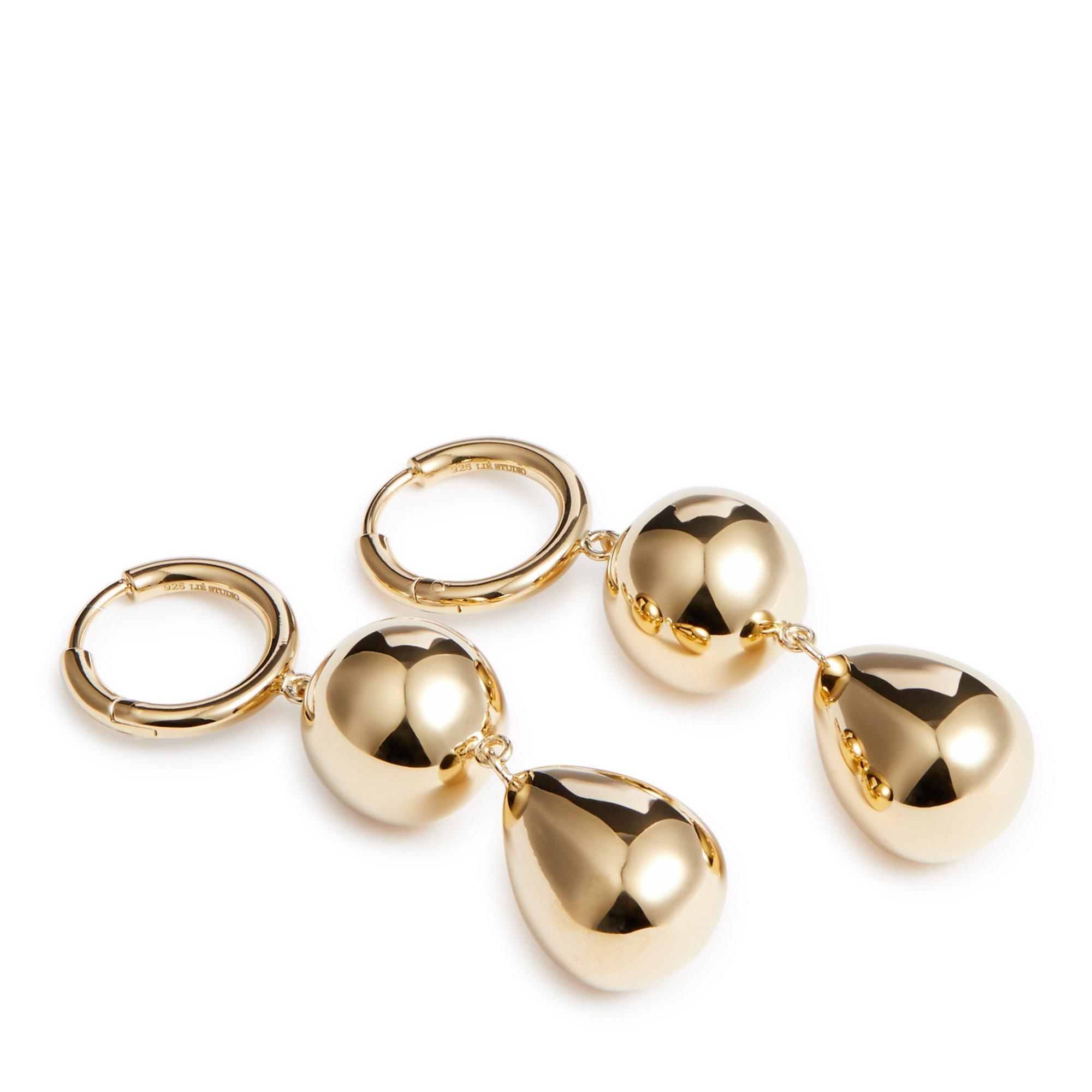 GOLD - Lie Studio - Women's Cathrine Gold Hoop Earrings - 2