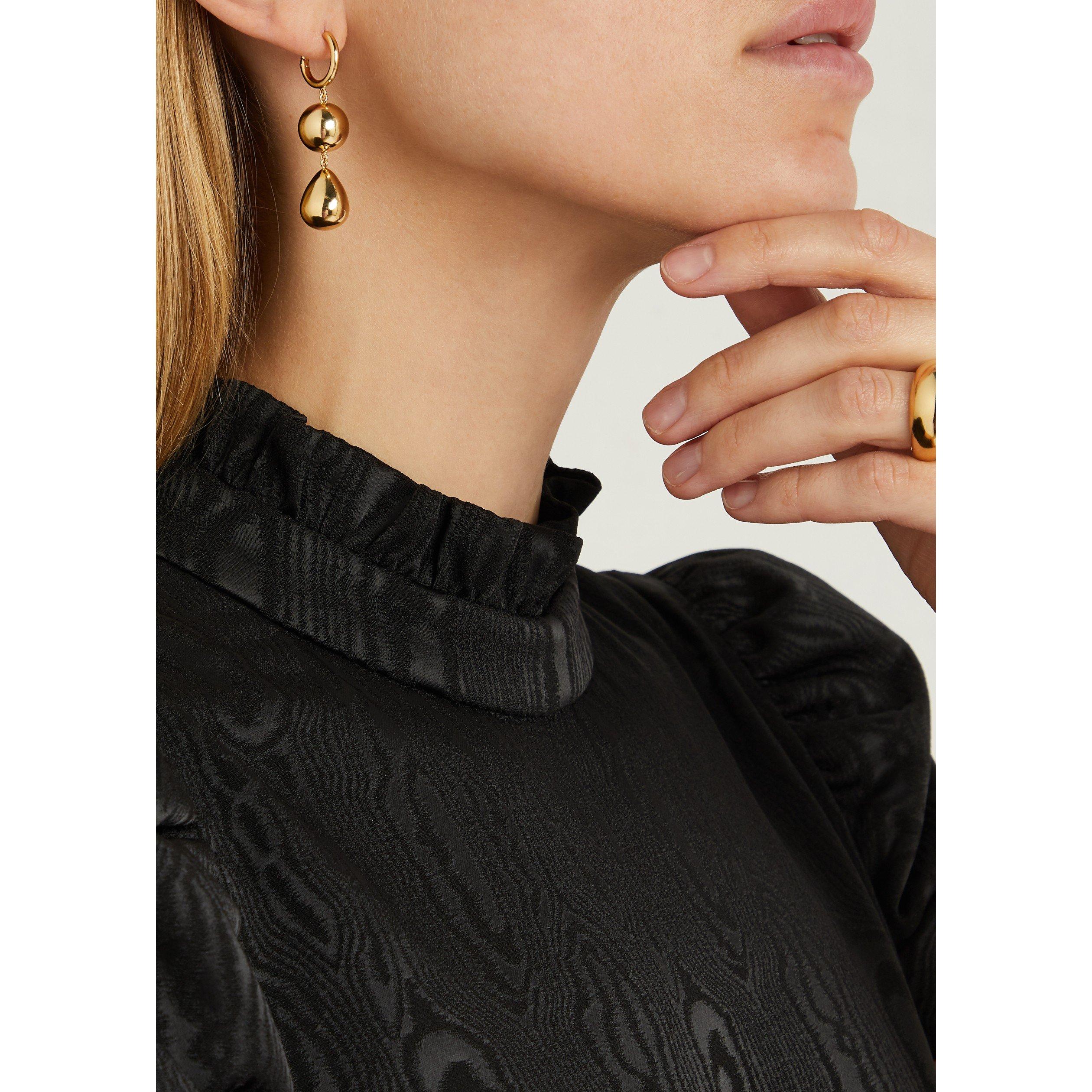 GOLD - Lie Studio - Women's Cathrine Gold Hoop Earrings - 3