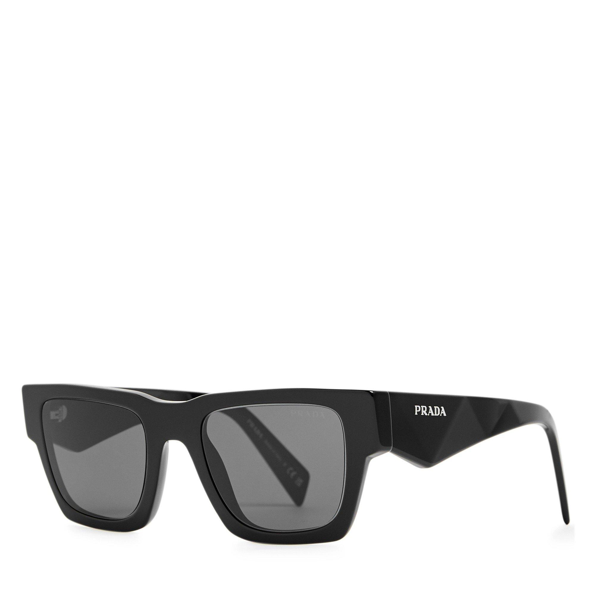 BLACK - Prada - PRADA SQUARE ACETATE SG