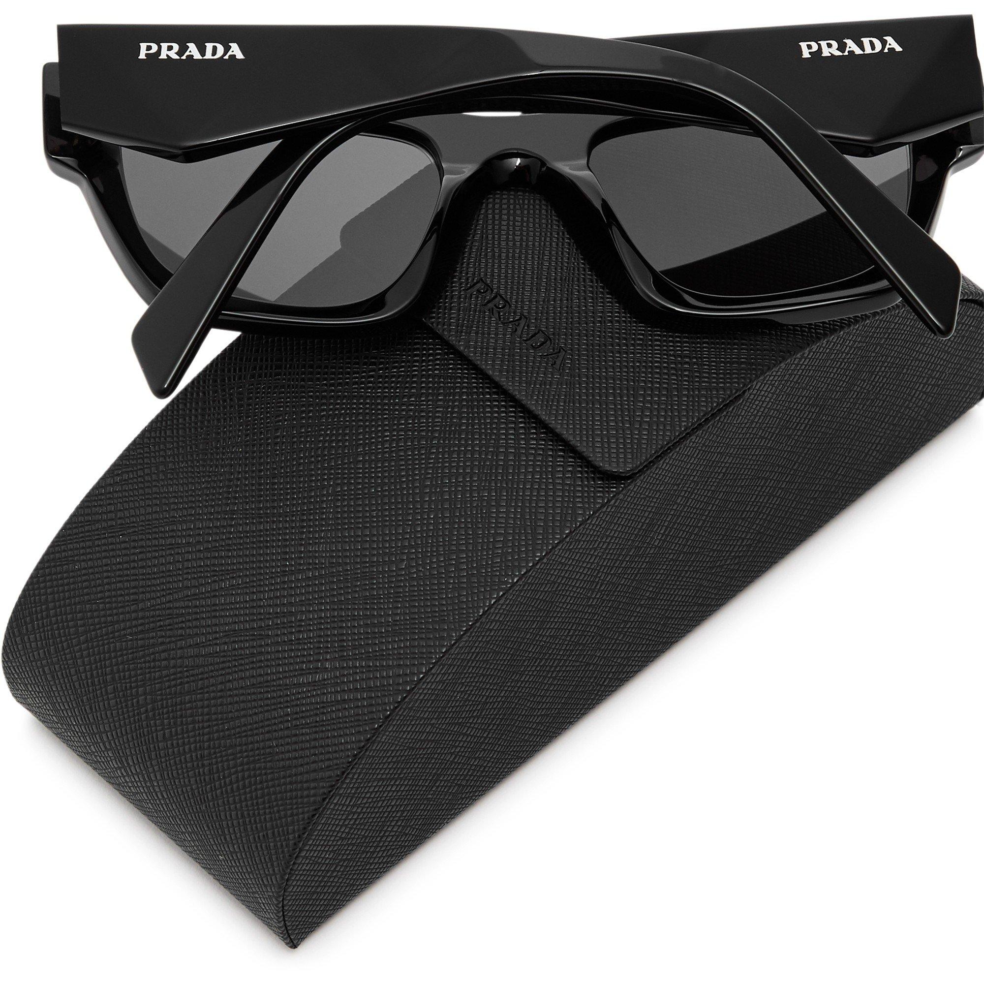 BLACK - Prada - PRADA SQUARE ACETATE SG - 4