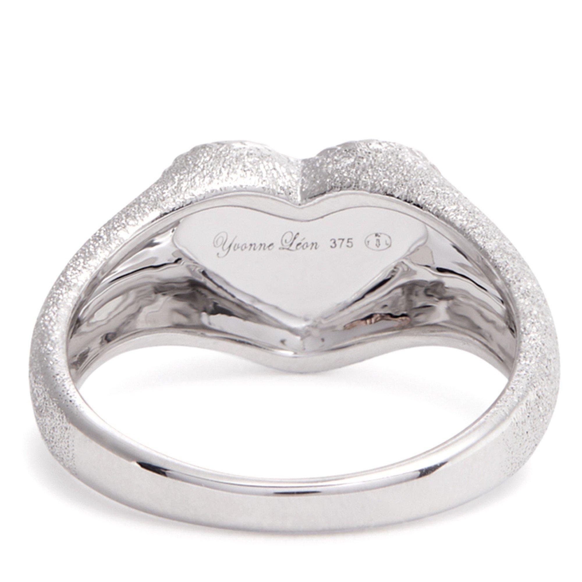 SILVER - Yvonne Leon - Baby Chevaliere heart pinky ri - 2
