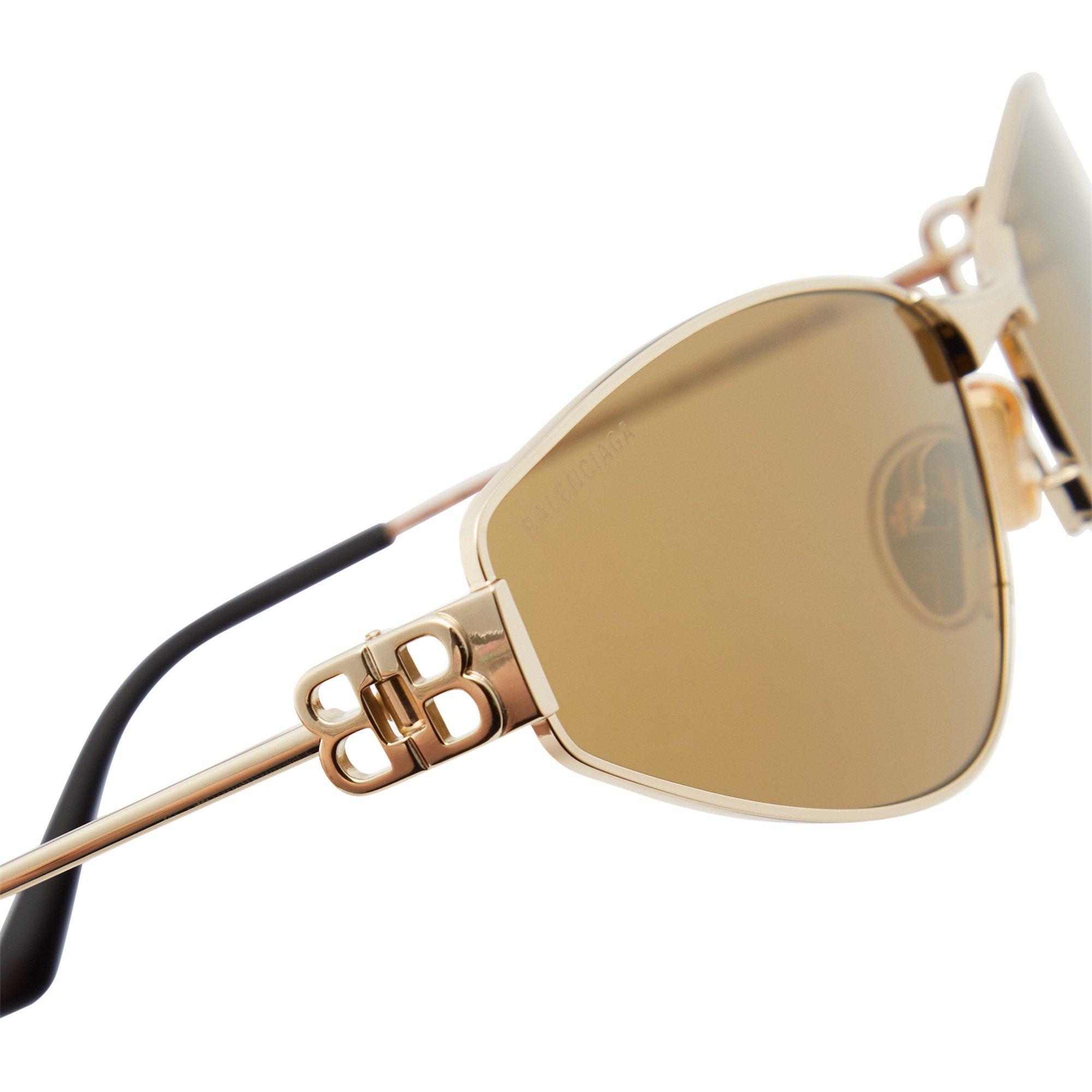 GOLD - Balenciaga - BAL W NARROW METAL MASK SG - 3