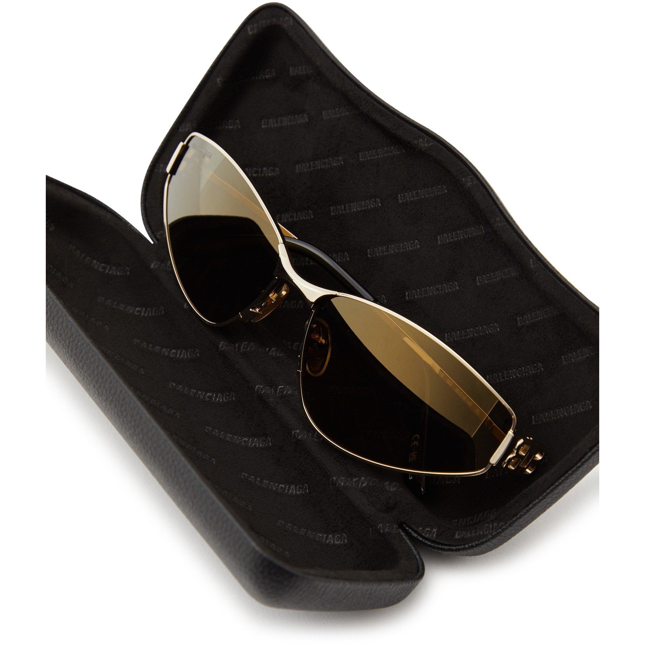 GOLD - Balenciaga - BAL W NARROW METAL MASK SG - 4