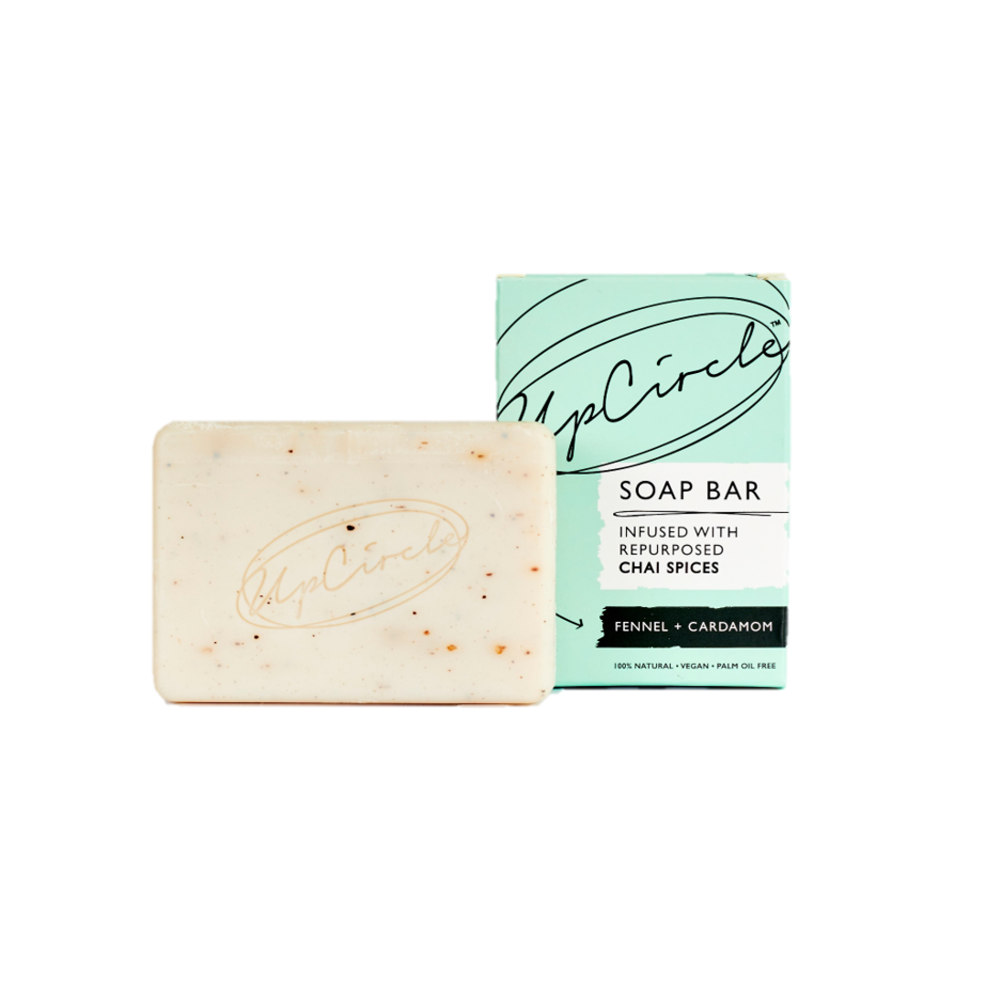 Upcircle Beauty Fennel & Cardamom Chai Soap Bar 100g