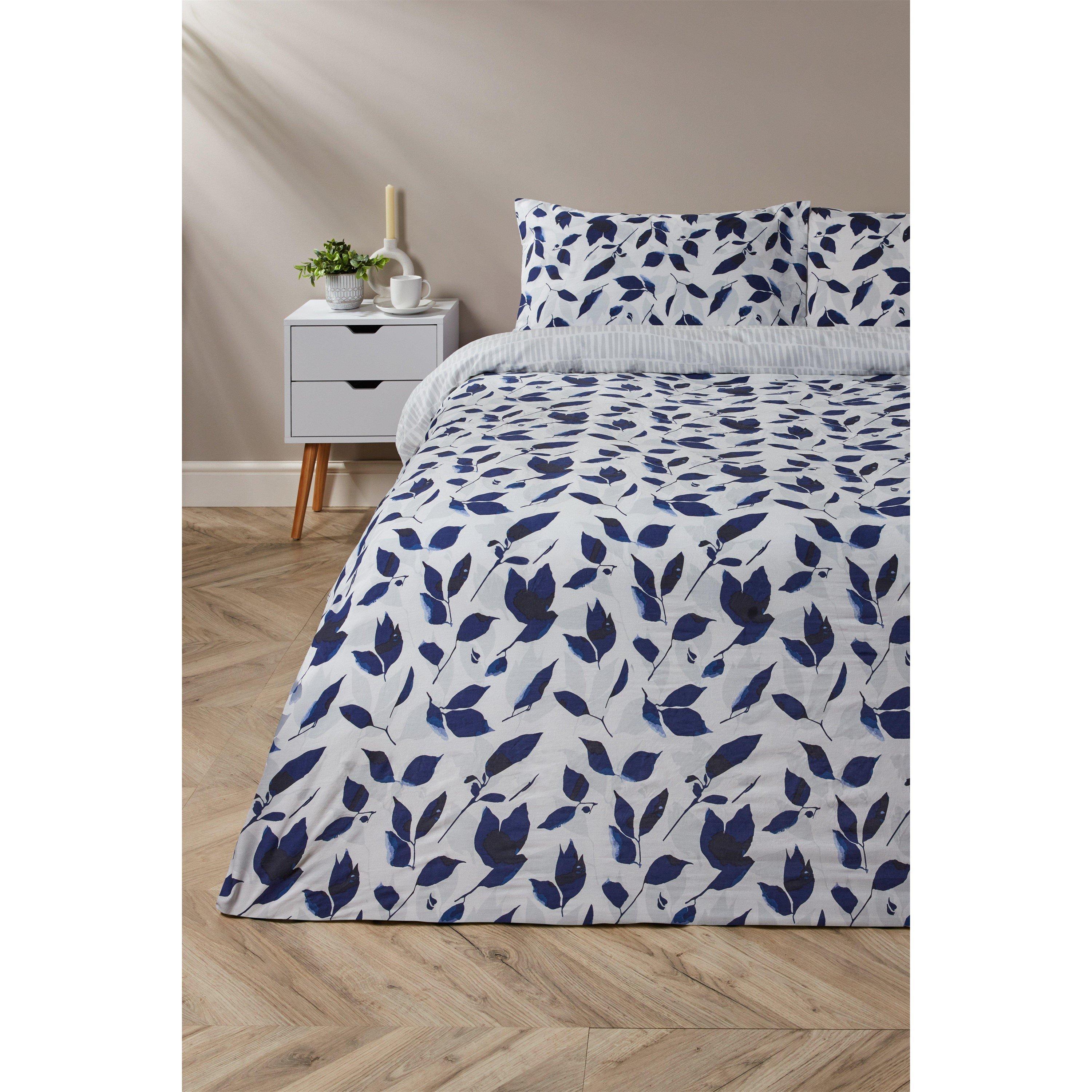 Blue - Homelife - Silhouette Indigo Duvet Set - 1
