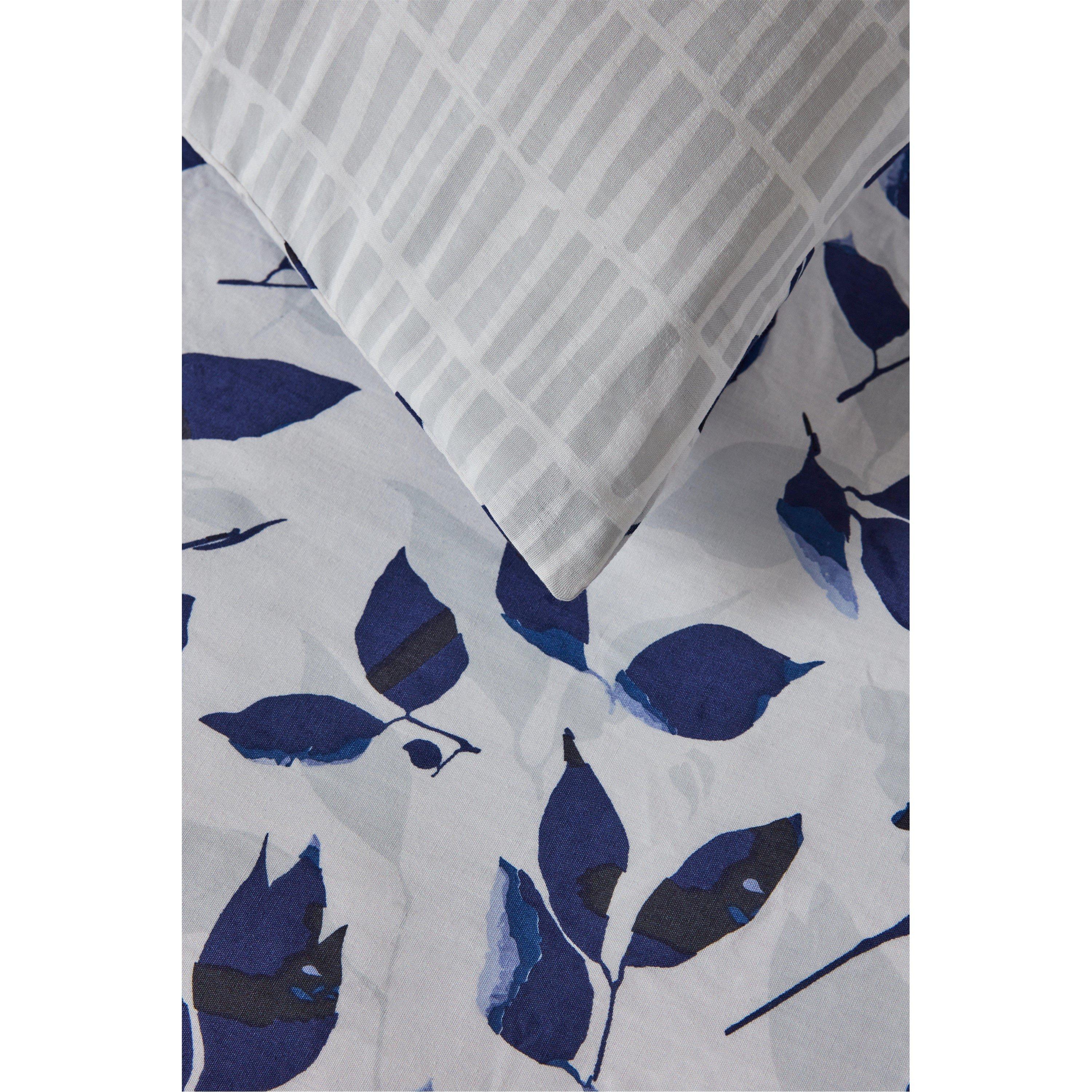 Blue - Homelife - Silhouette Indigo Duvet Set - 4