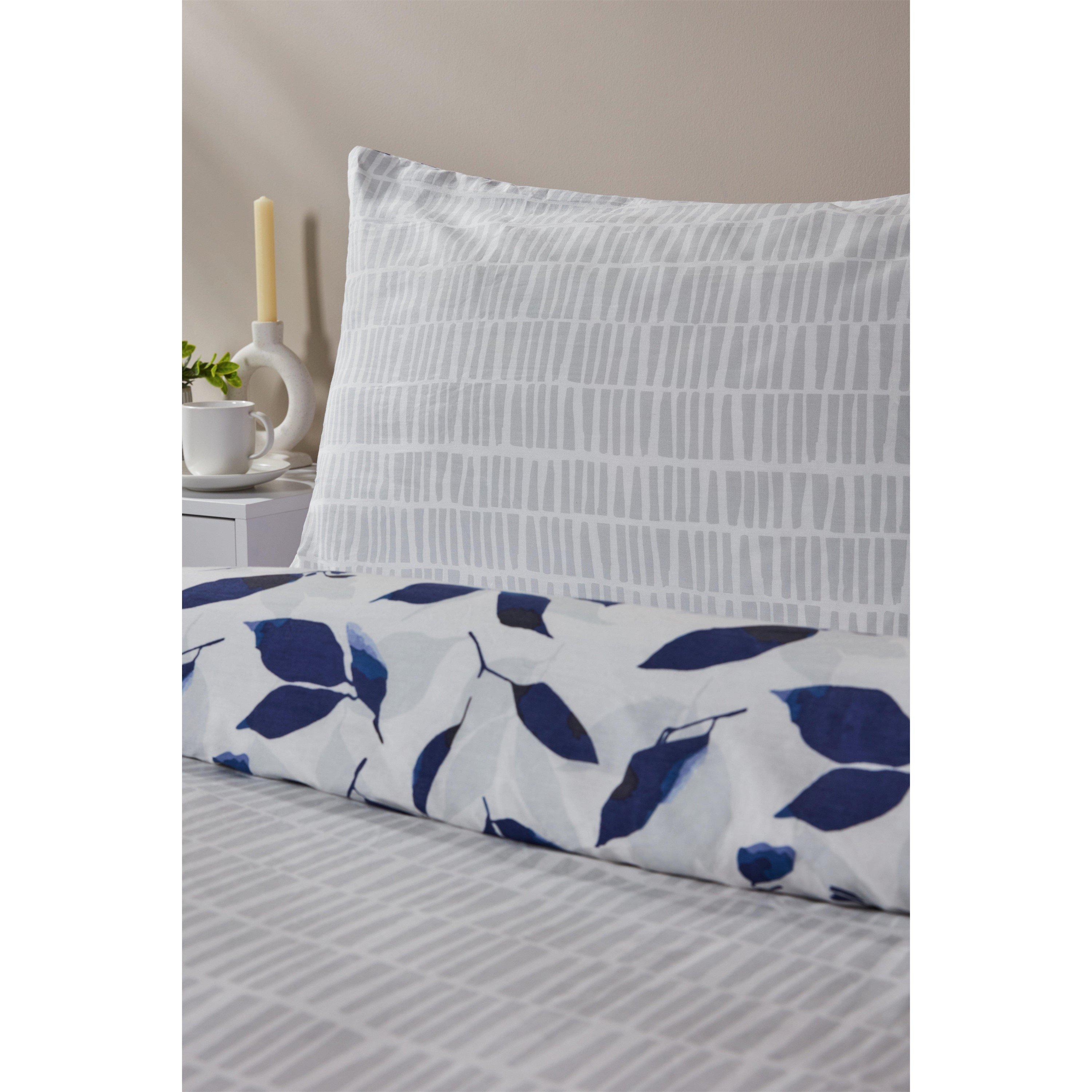 Blue - Homelife - Silhouette Indigo Duvet Set - 6