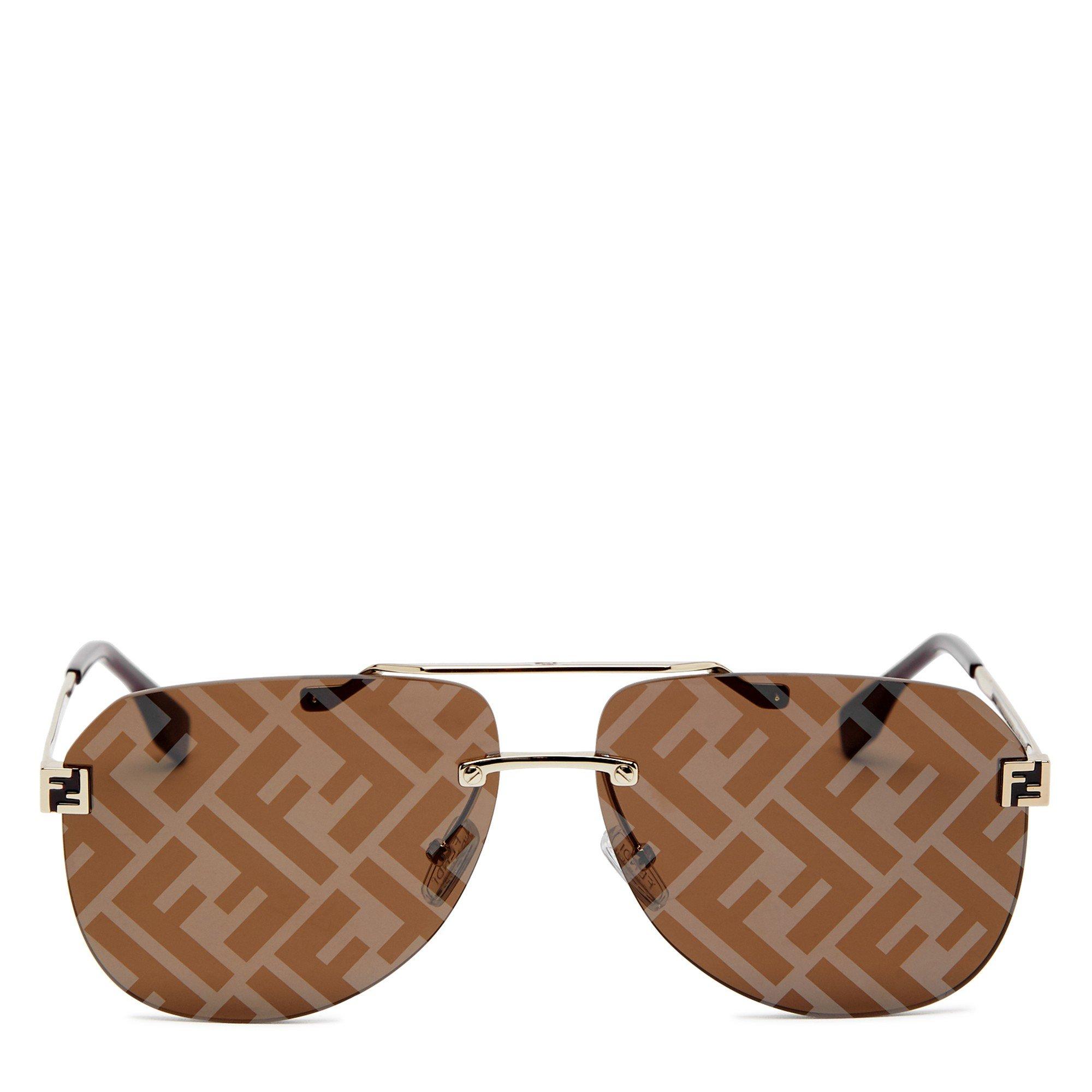 GOLD AND OTHER - Fendi - FENDI F AVIATOR METAL SG - 2