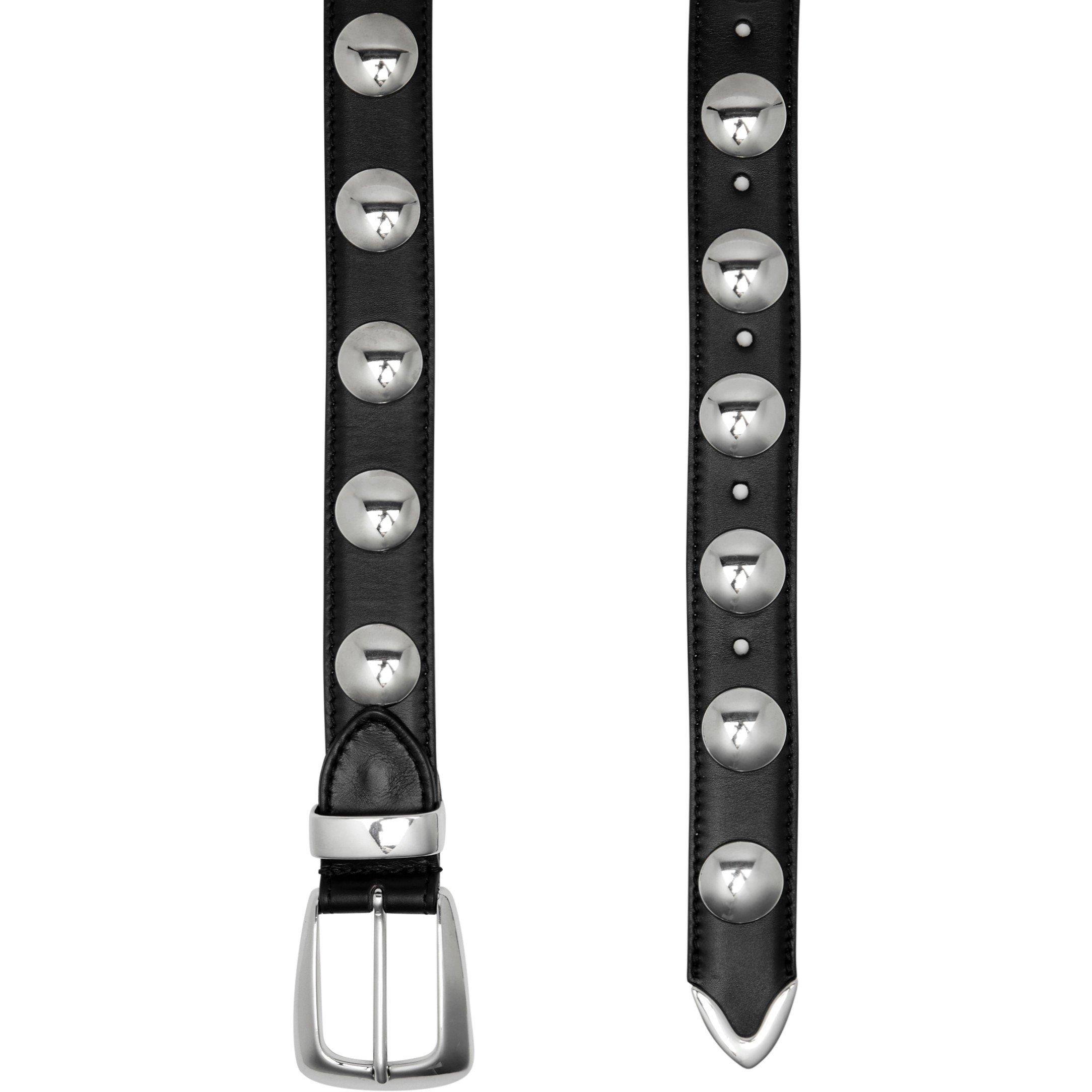 BLACK - Khaite - BENNY BELT SILVER STUDS - 2