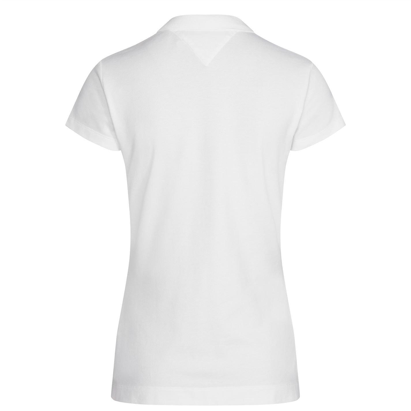 CLASSIC WHT 100 - Tommy Hilfiger - Heritage Short Sleeve Slim Fit Polo Shirt Ladies - 2