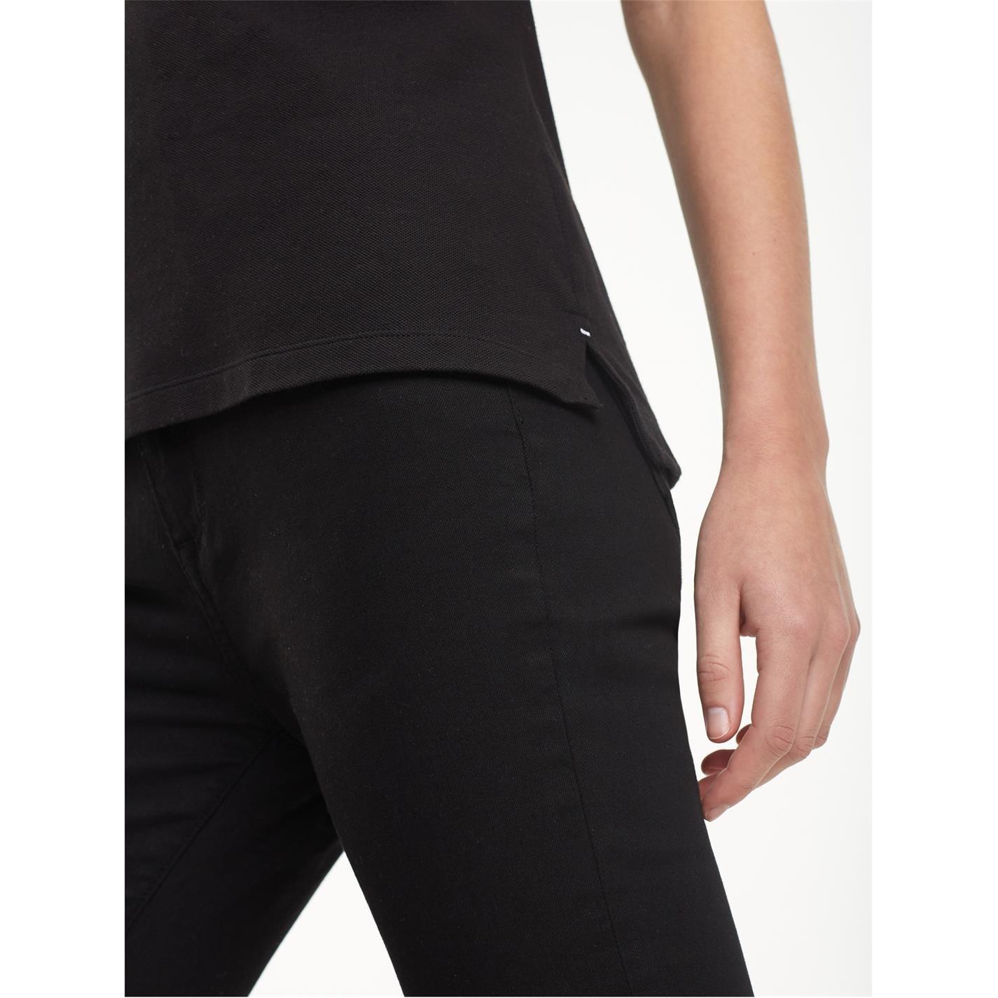 MASTERS BLACK - Tommy Hilfiger - Heritage Short Sleeve Slim Fit Polo Shirt Ladies - 5