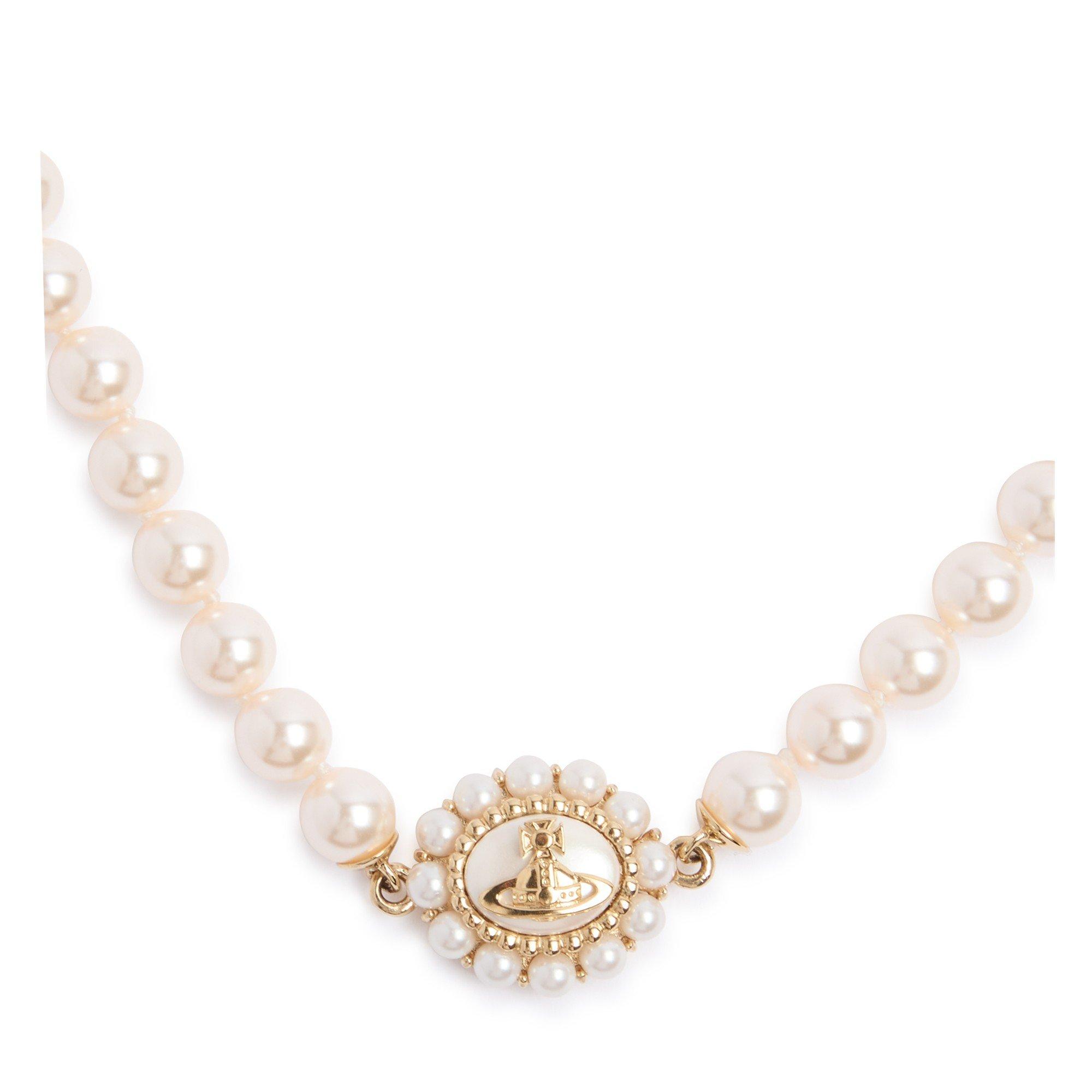 PEARL AND OTHER - Vivienne Westwood - Amaya large pearl nkl
