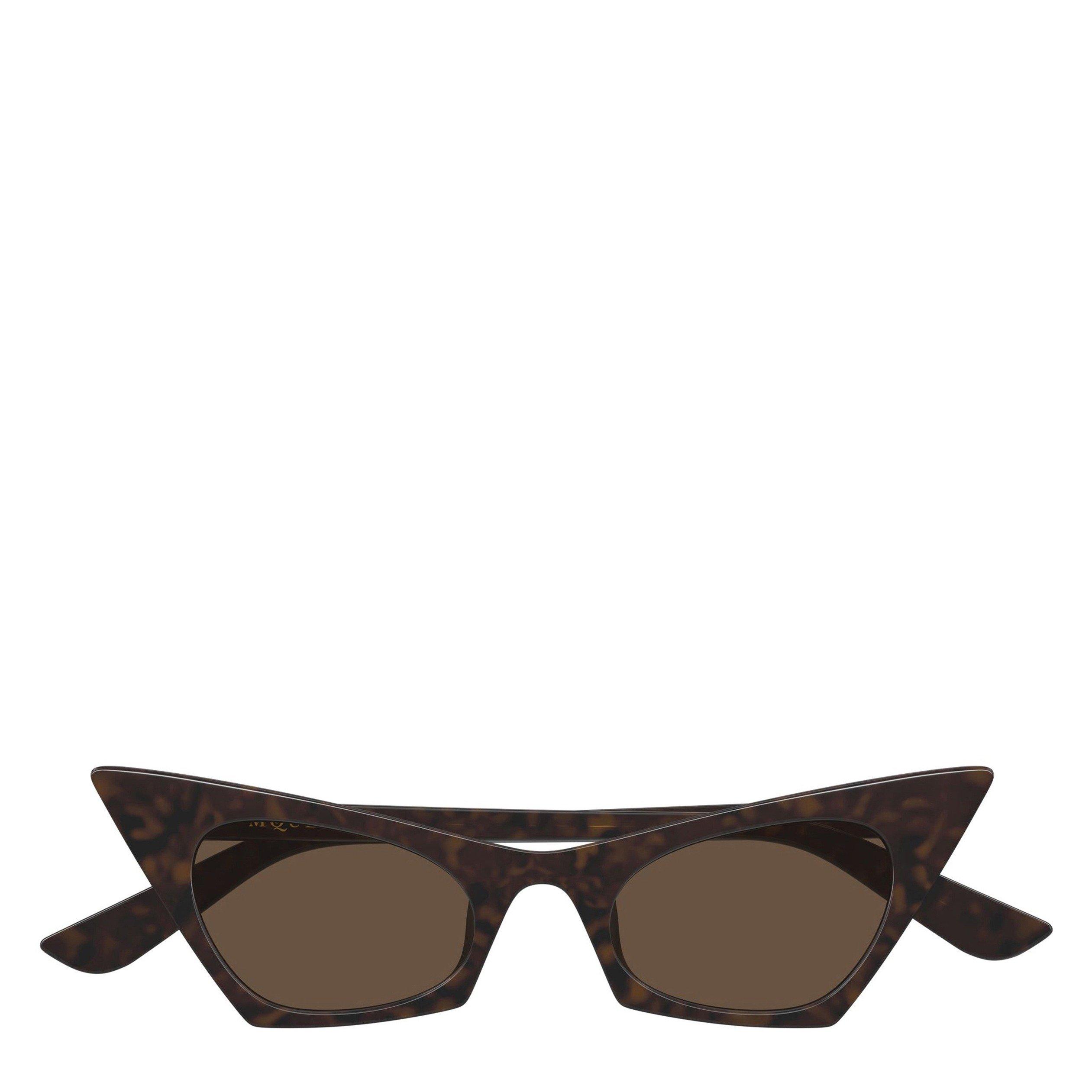 BROWN HAVANA - Alexander McQueen - Women's Acetate Cat Eye Sunglasses - 2