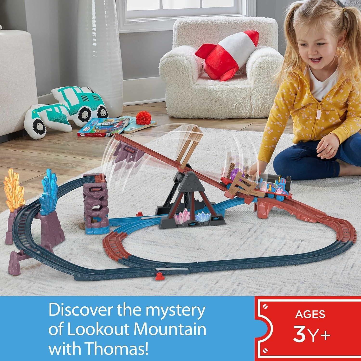 Adventure Set - Thomas and Friends - Thomas & Friends Motorized Toy Train Set Crystal Caves Adventure Set with Thomas Tipping Bridge - 2