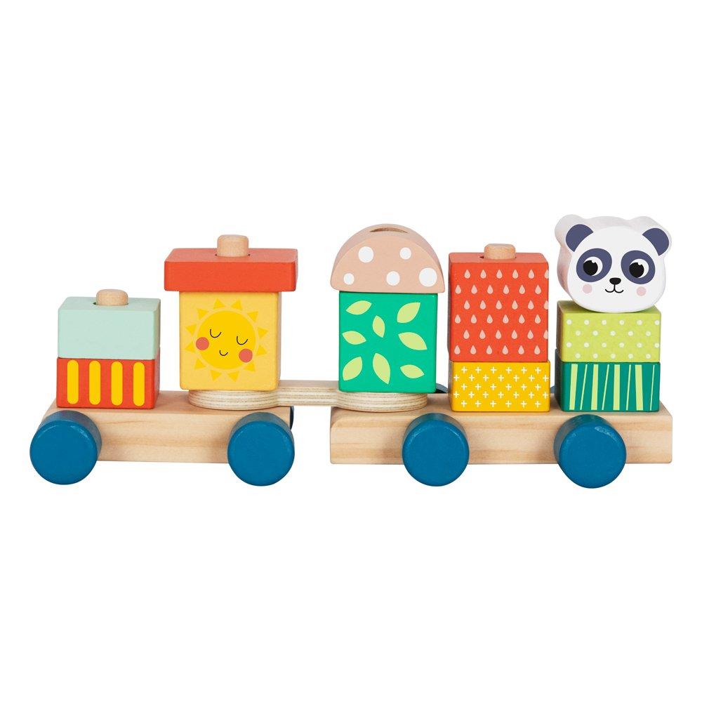 Multi - Tooky Toy - Stacking Train - Christmas - 1