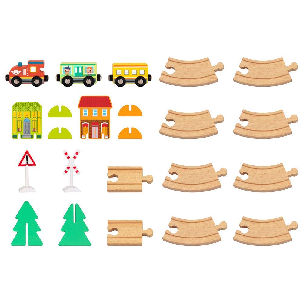 Multi - Tooky Toy - Train Set - Town - 3