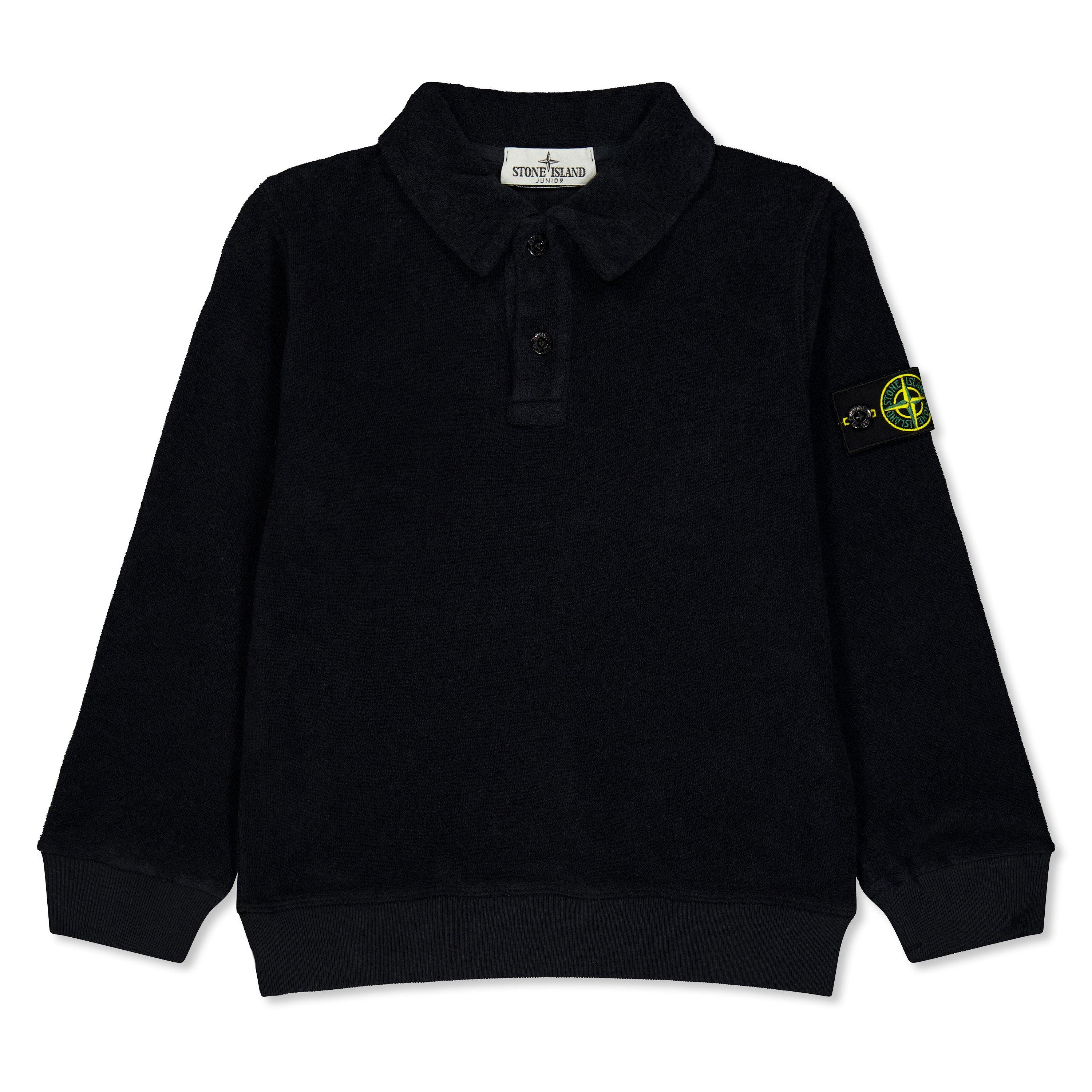 Navy V0020 - Stone Island - Kids' Long Sleeve Polo Shirt - 1