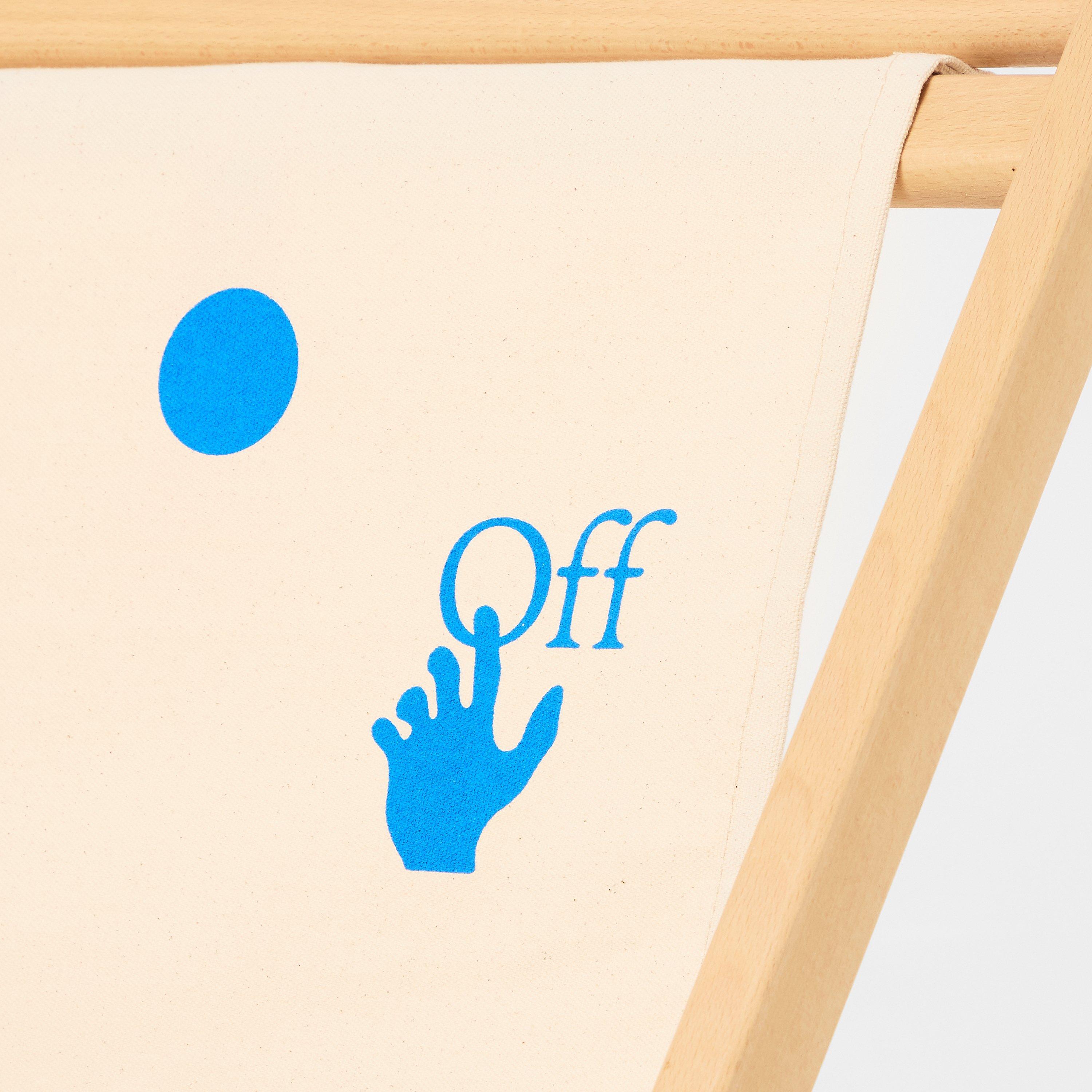 Ivory/Blue - Off White - Garden Chair - 3