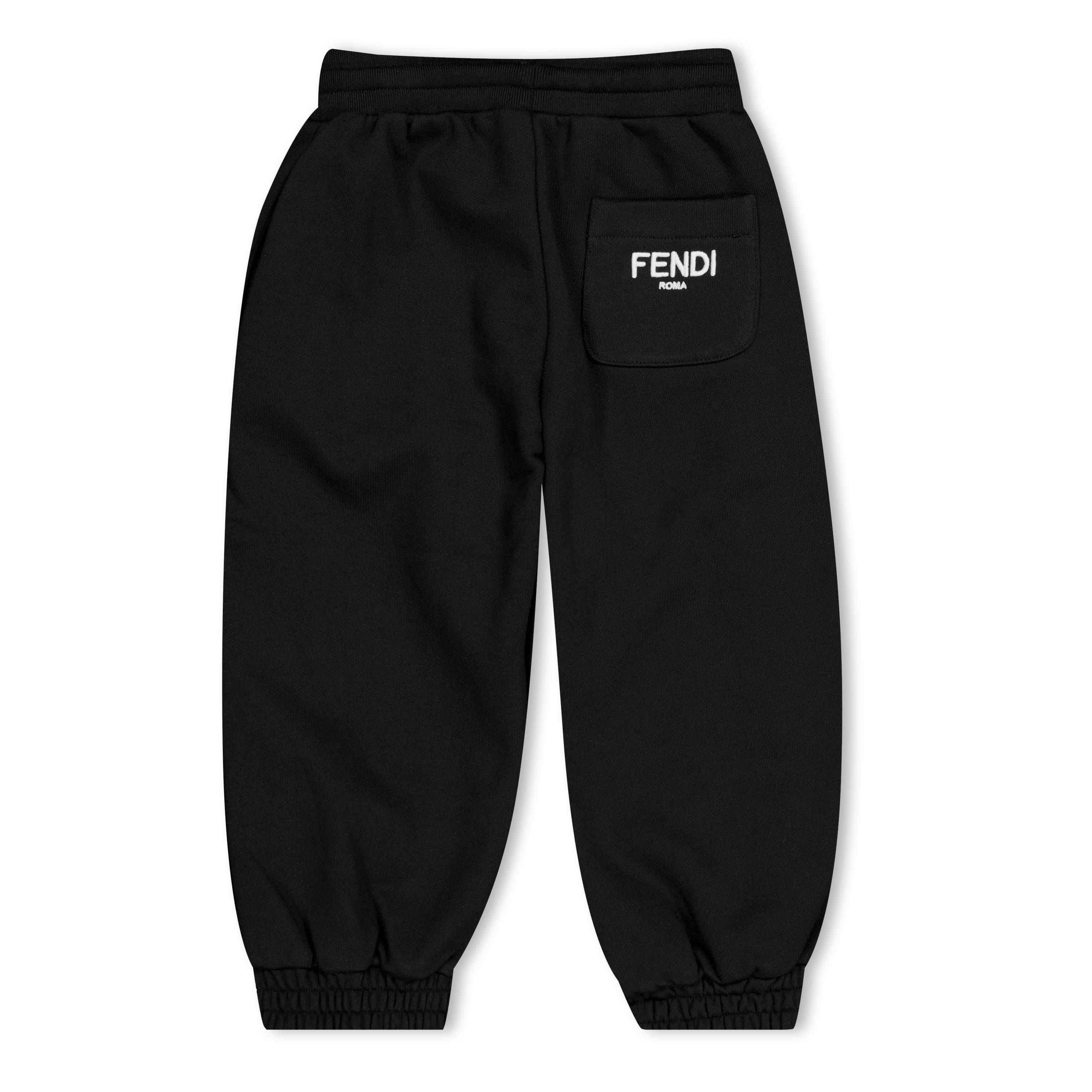 Black F11FU - Fendi - Reversible Jogging Bottoms Juniors - 2