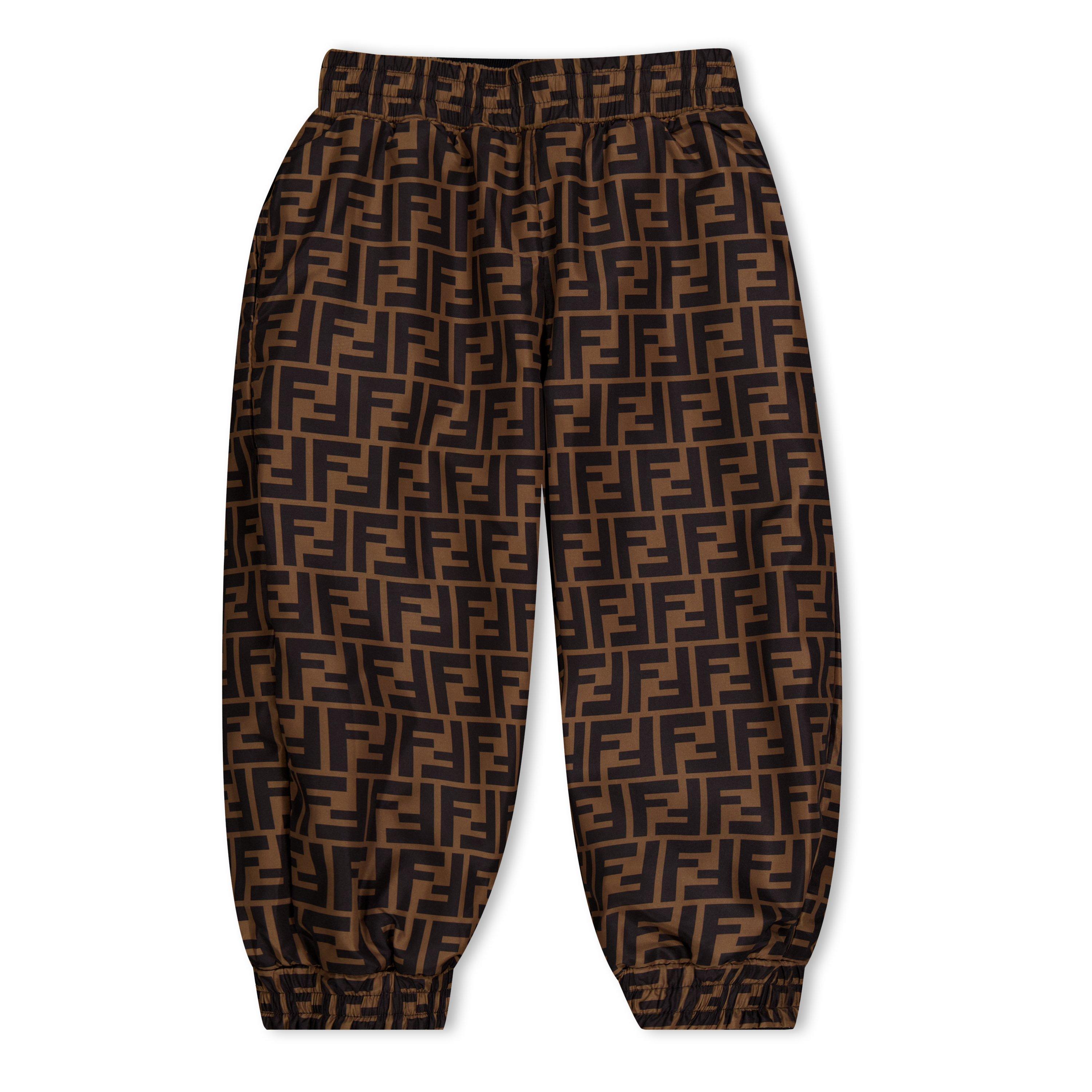 Black F11FU - Fendi - Reversible Jogging Bottoms Juniors - 3
