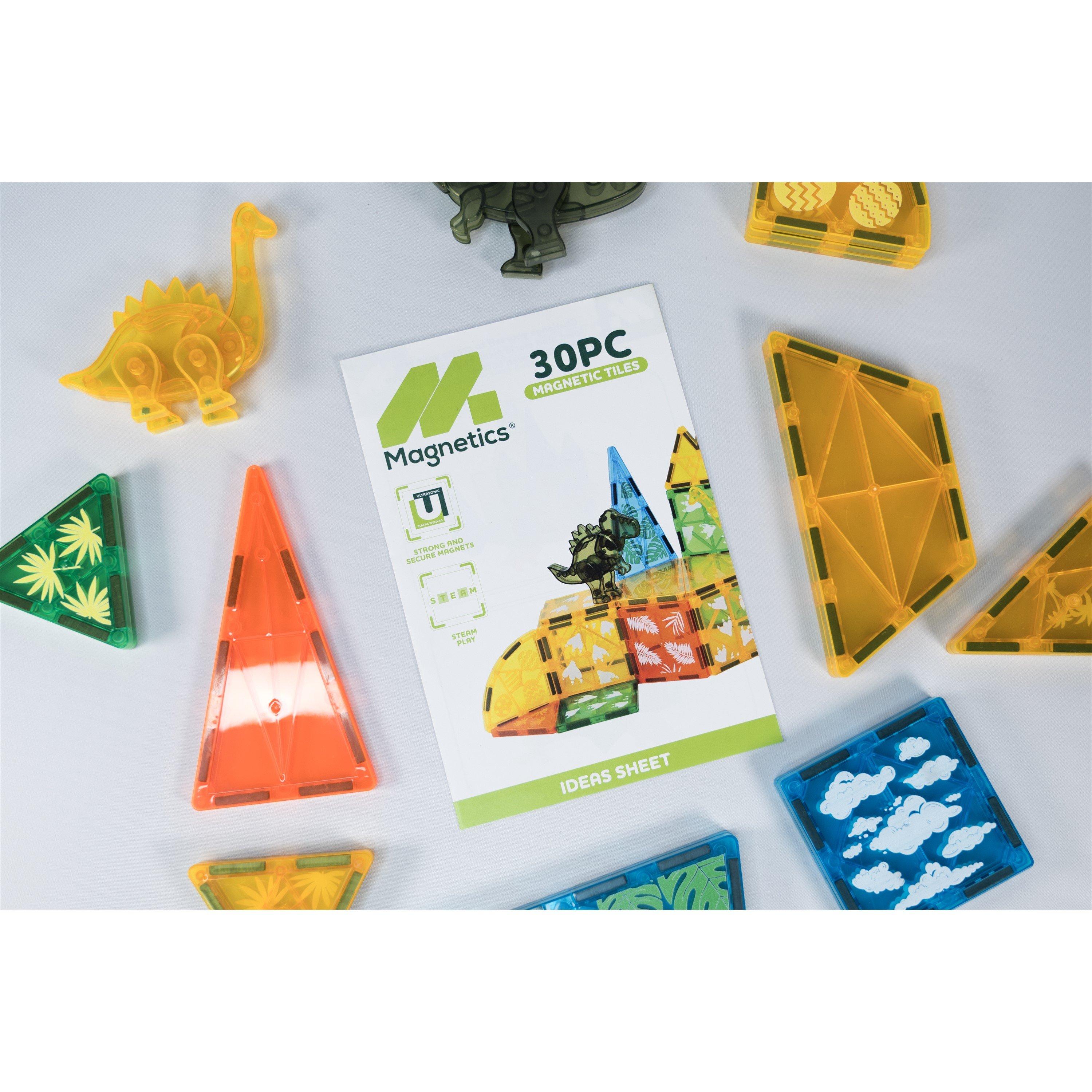 30 pcs - Magnetics - Magnetic tiles Dino set 30 pcs - 3