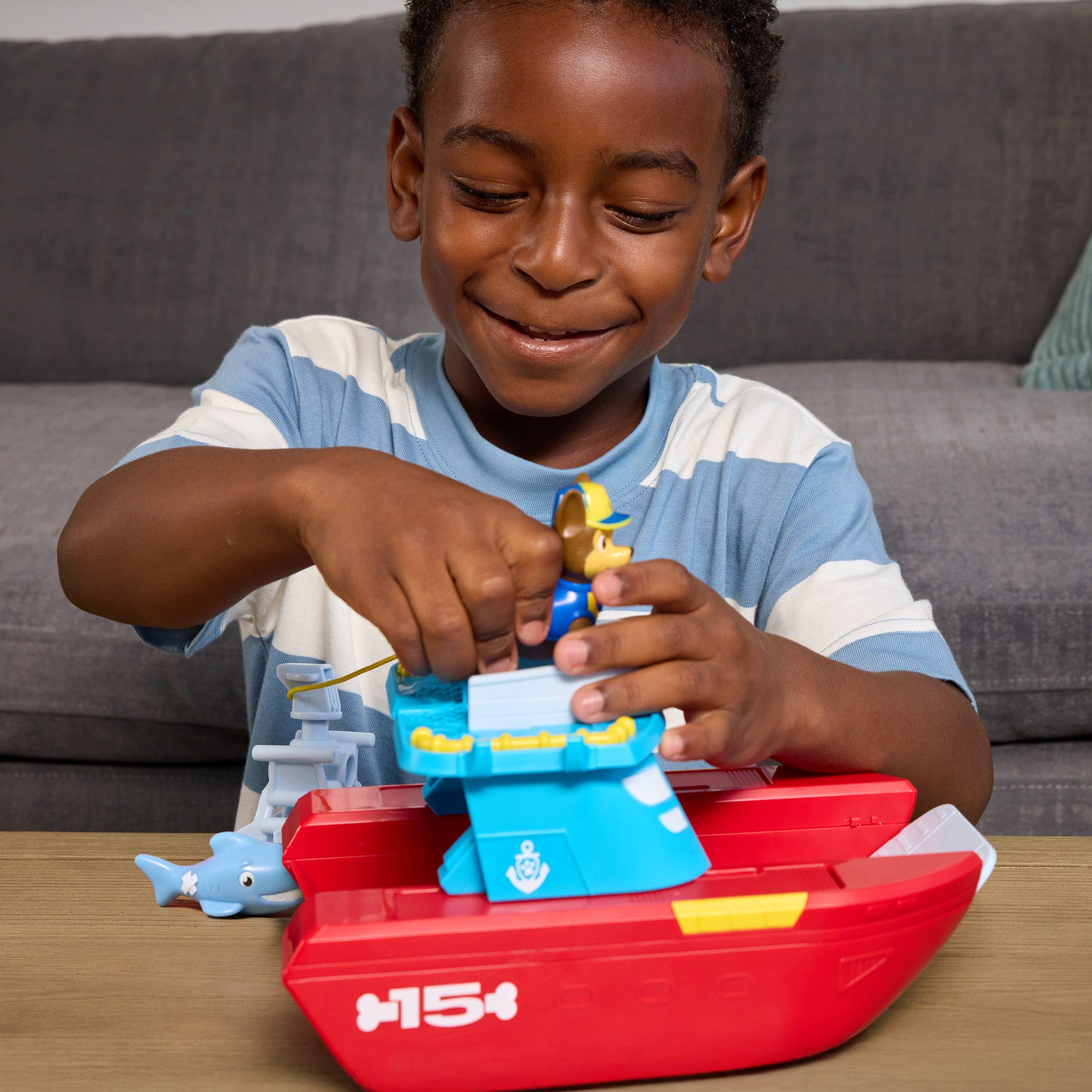 Multi - Paw Patrol - PAW Patrol Sea Patroller Playset with Chase and Shark Figure - 3