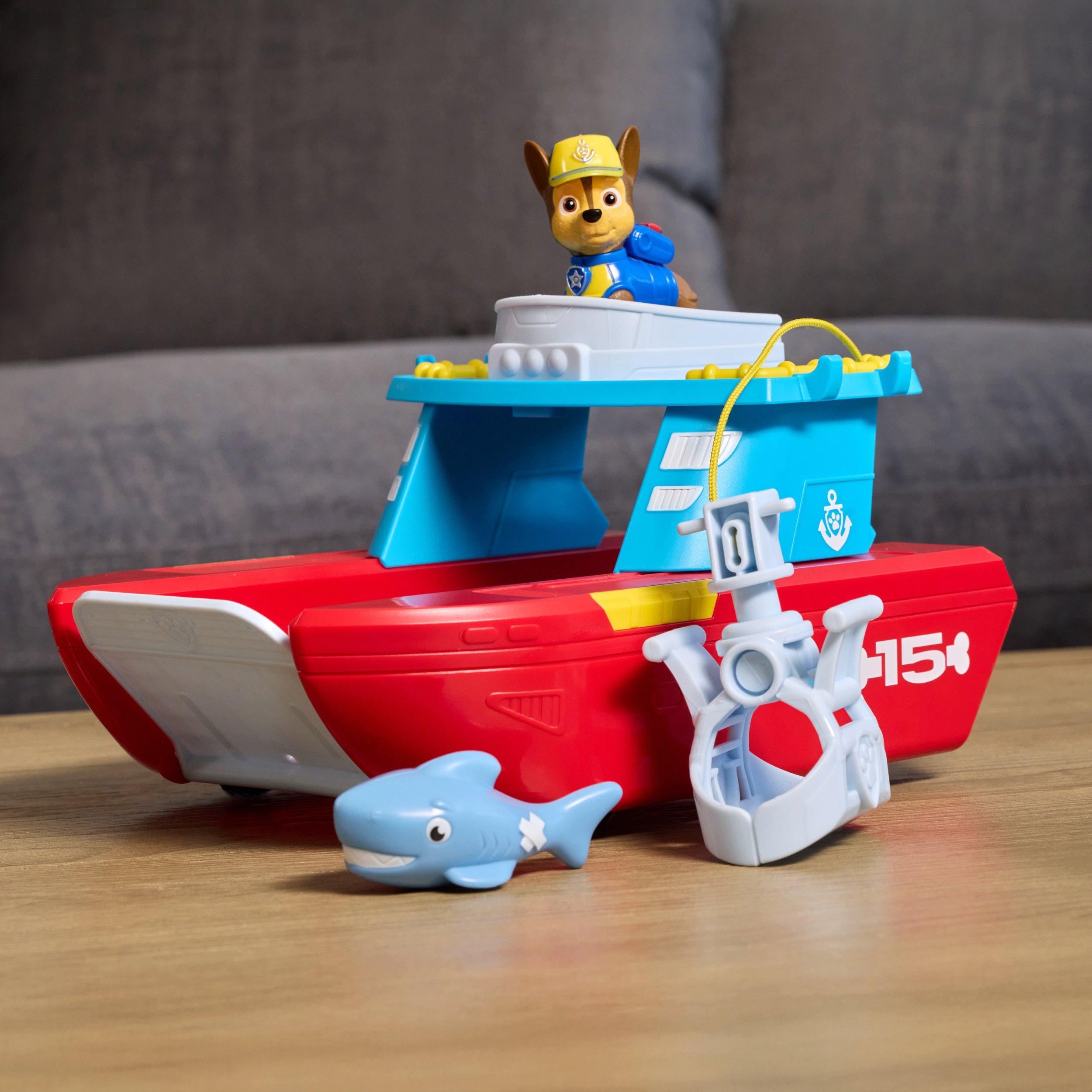 Multi - Paw Patrol - PAW Patrol Sea Patroller Playset with Chase and Shark Figure - 7