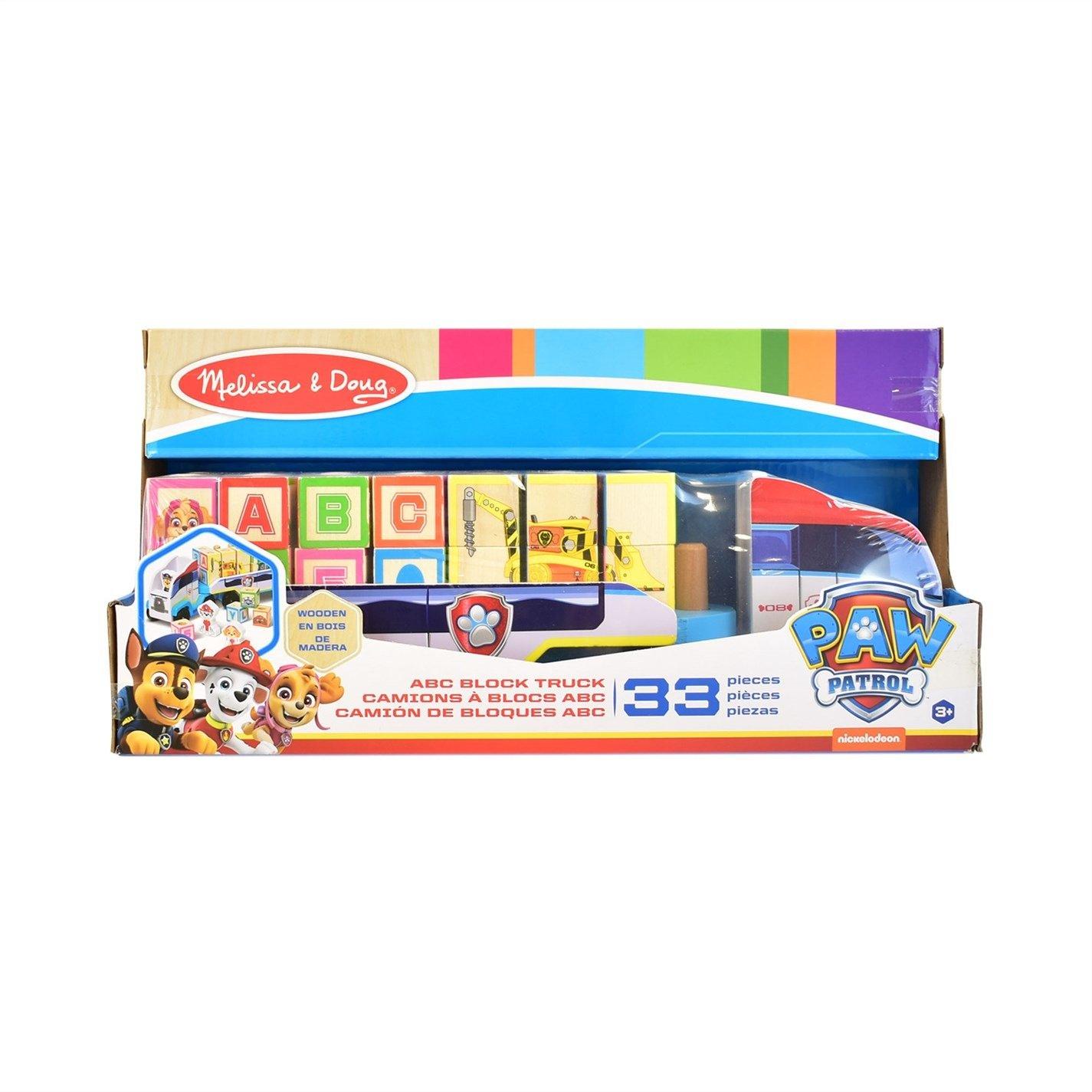 Multi - Melissa and Doug - PAW Patrol Toy Truck with Alphabet & Number Wooden Blocks - 1