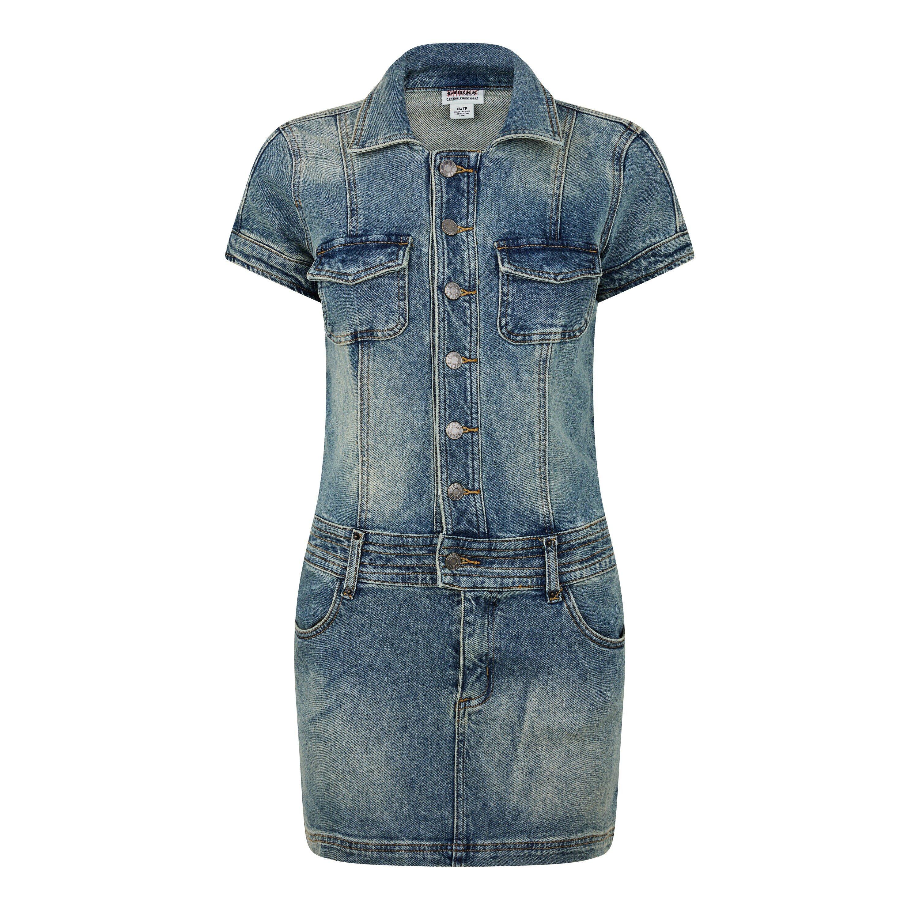 Rain Lt Wash - Guess - Belted Mini Dress - 3