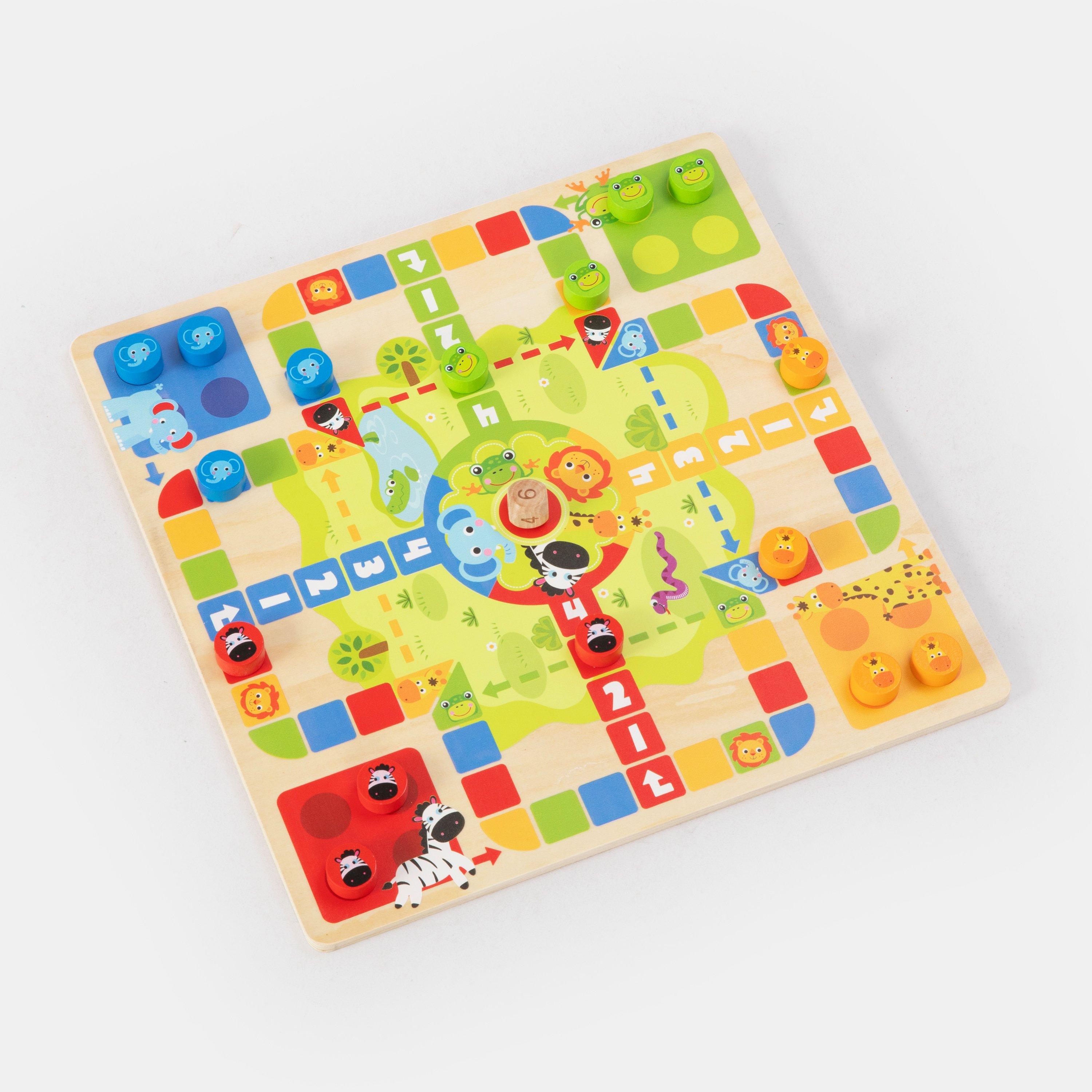 Multicolorido - Tooky Toy - 2 In 1 Game: Parchis & Oca - 2