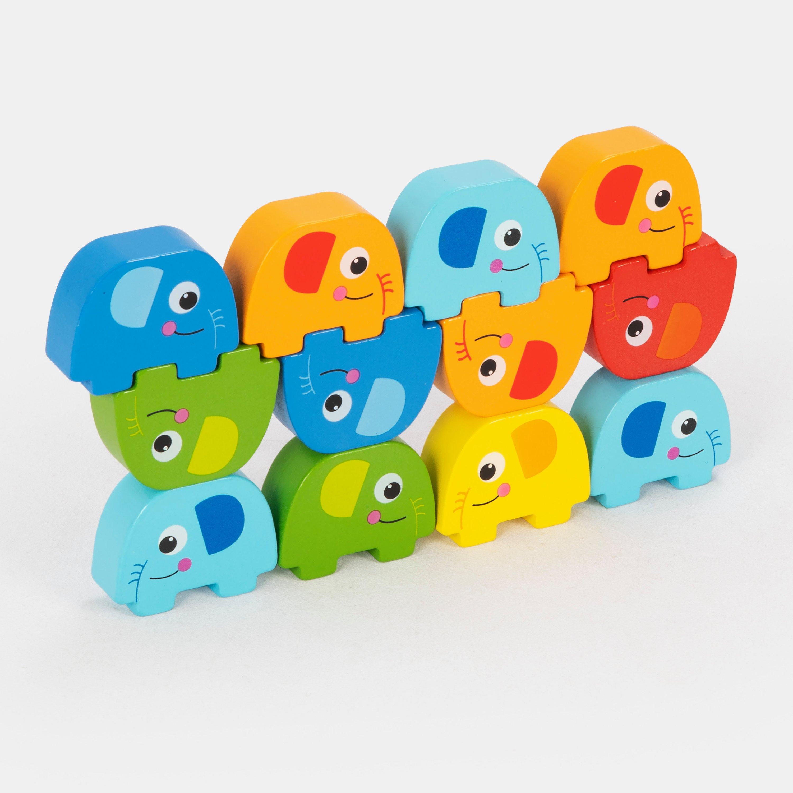 Multicolorido - Tooky Toy - Elephant Stacking Game - 2