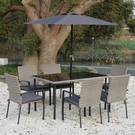 Linea Studio Tuscany Rattan 8 Piece Patio Set