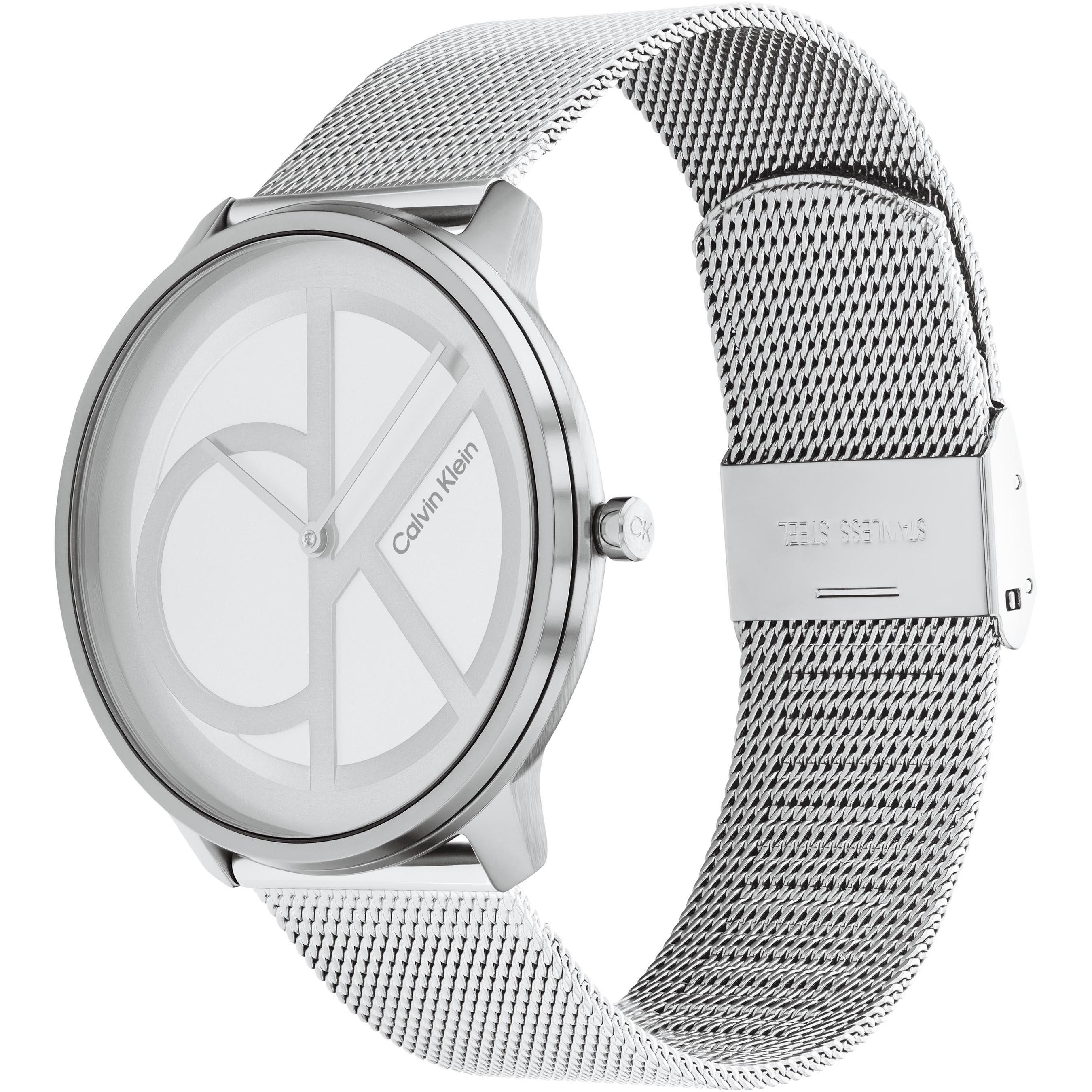 Silver - Calvin Klein - Ladies Calvin Klein Mesh Watch - 2