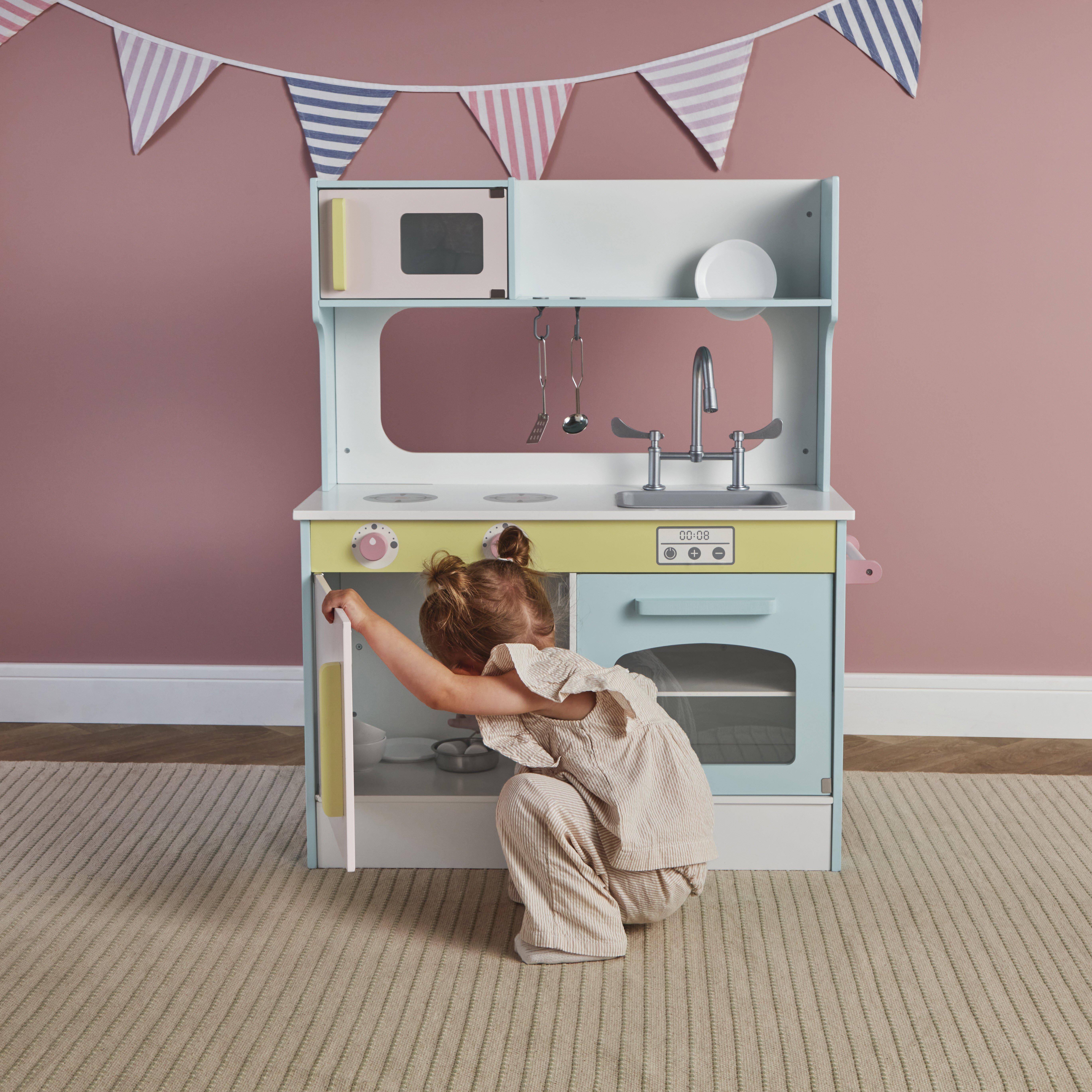 Multi - Tooky Toy - Wooden 2 in 1 Kitchen and Cafe - 1