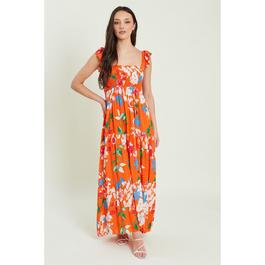 Be You Frill Frill Shoulder Tier Maxi Dress