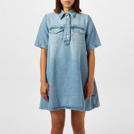 Ganni Denim A line Dress