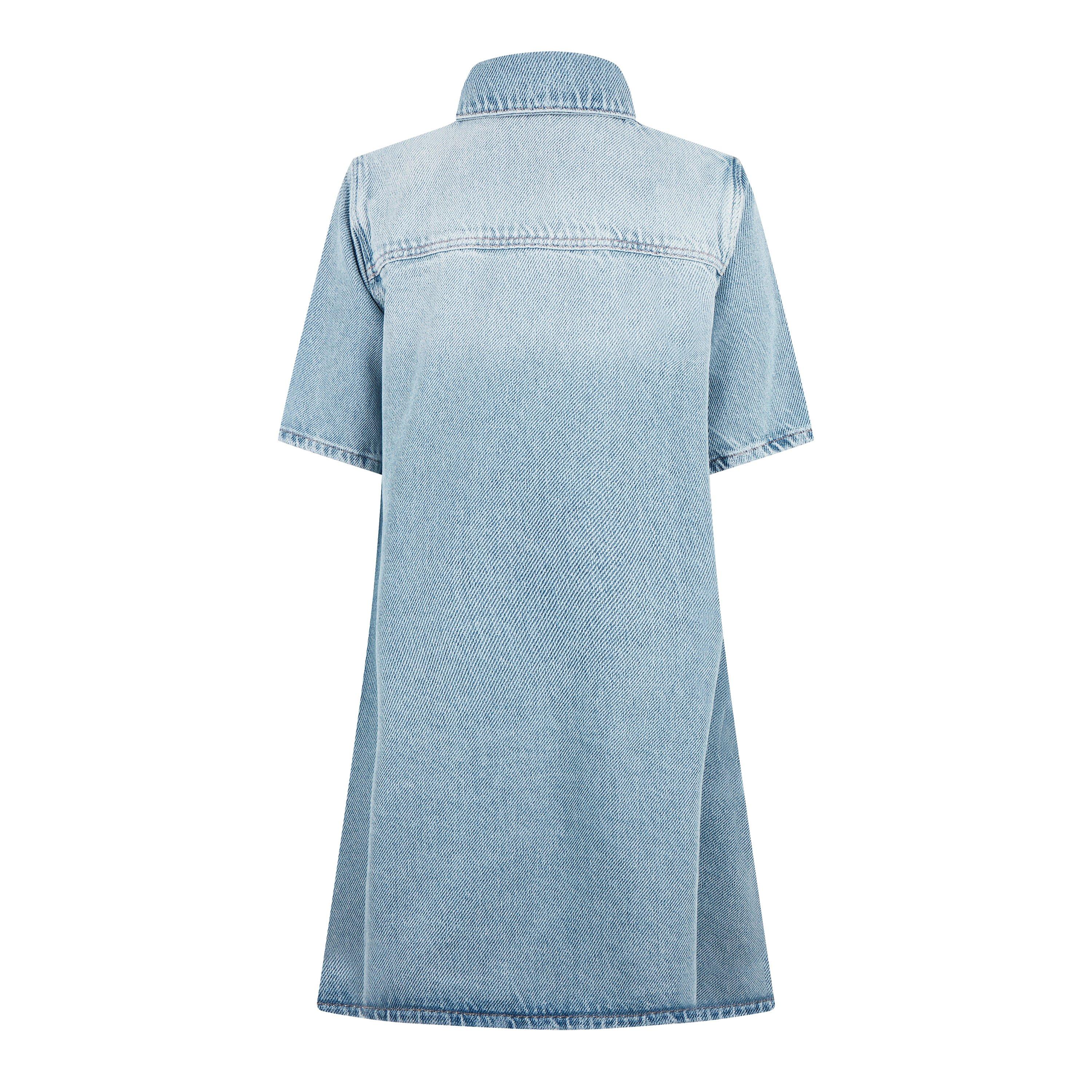 Tint Wash - Ganni - Cutline Denim Mini Dress - 6
