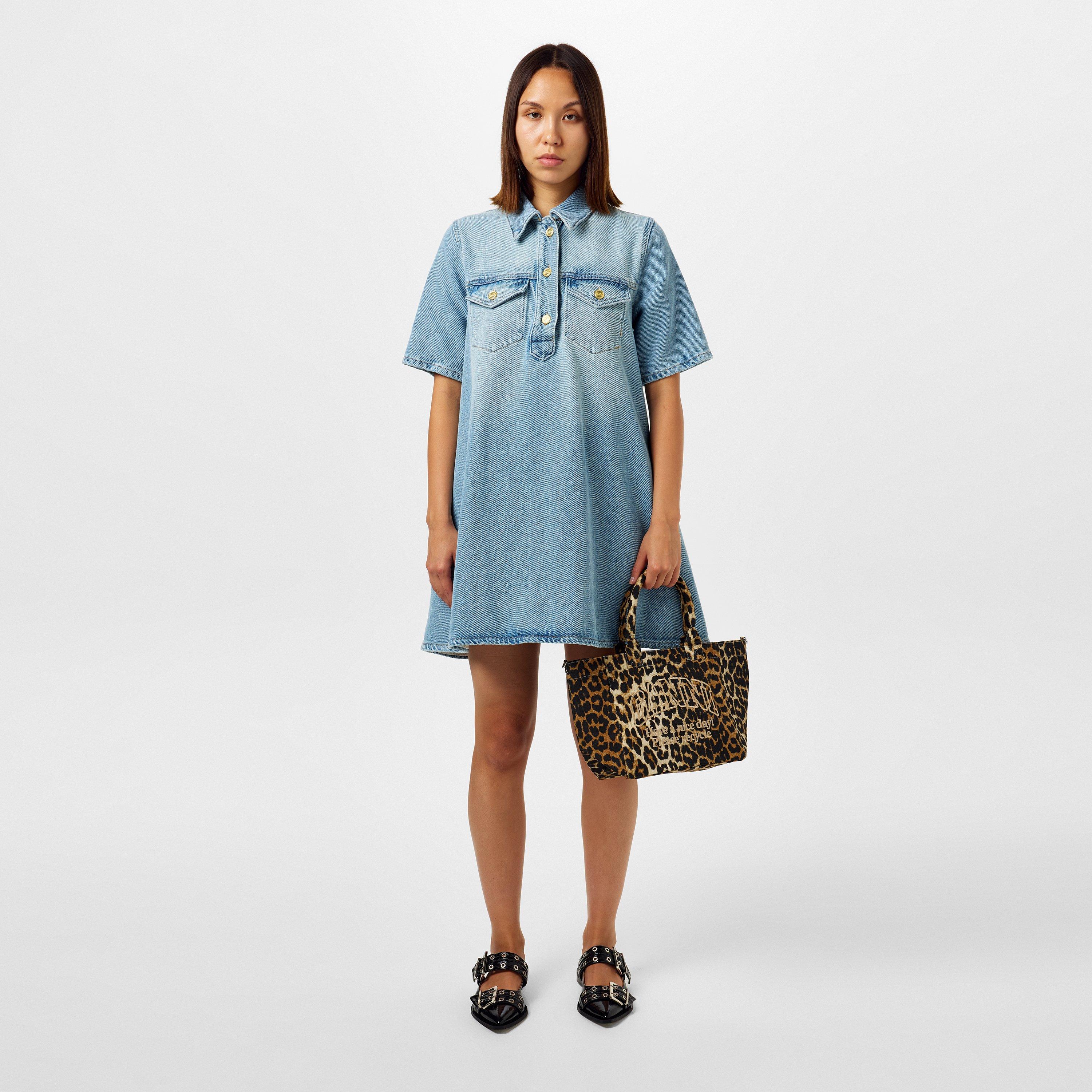 Tint Wash - Ganni - Cutline Denim Mini Dress - 4