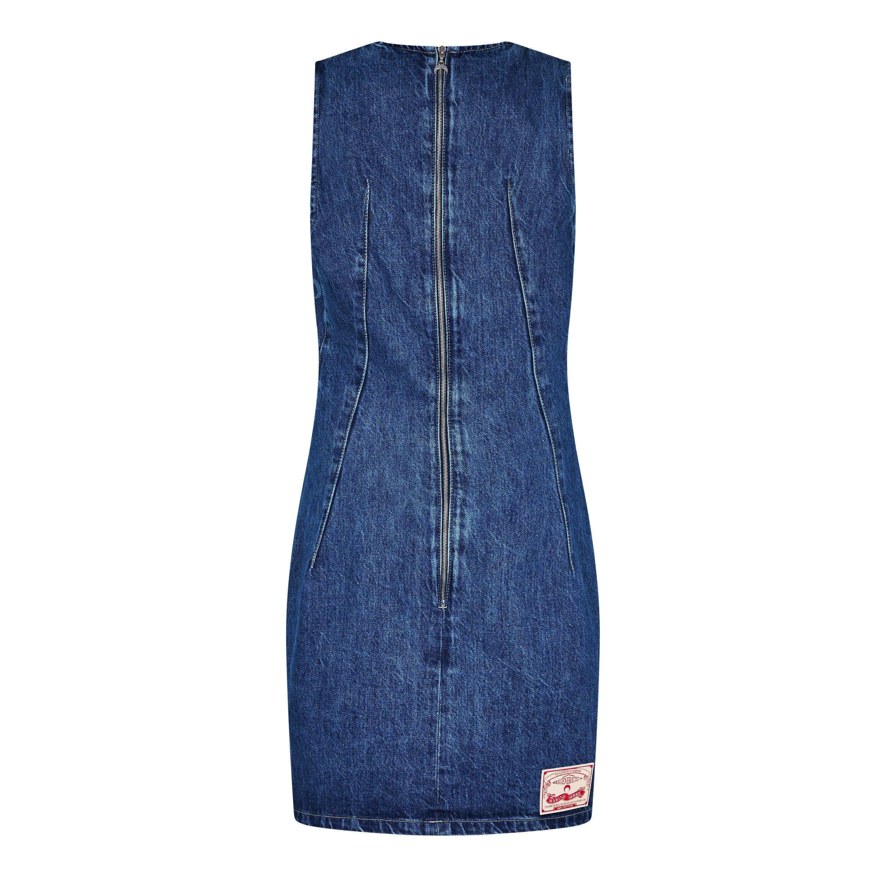 Blue - Marine Serre - Women's Deadstock Mini Denim Dress - 6