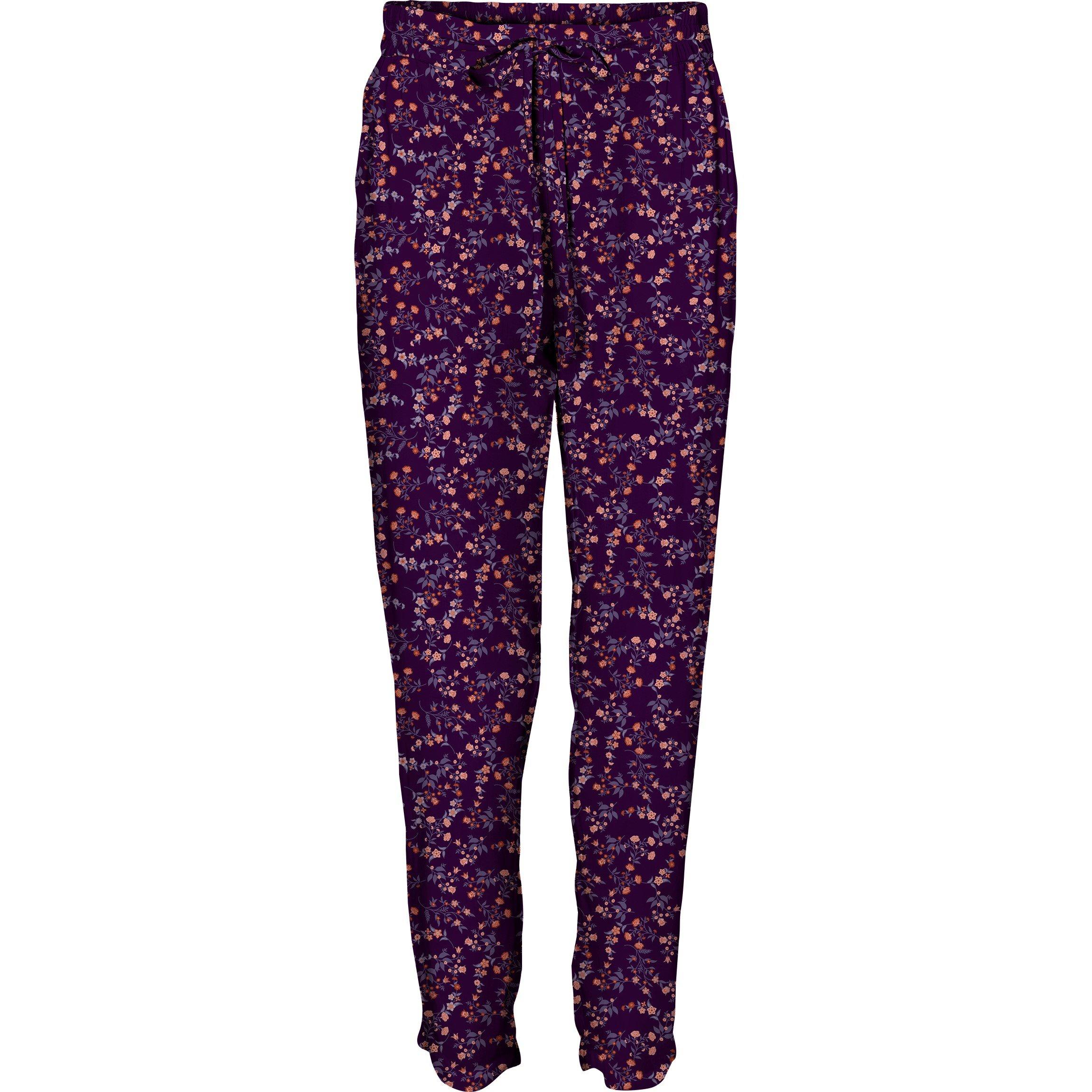 Purple Pennant - Vero Moda - Women's Floral Skinny Trousers - 5