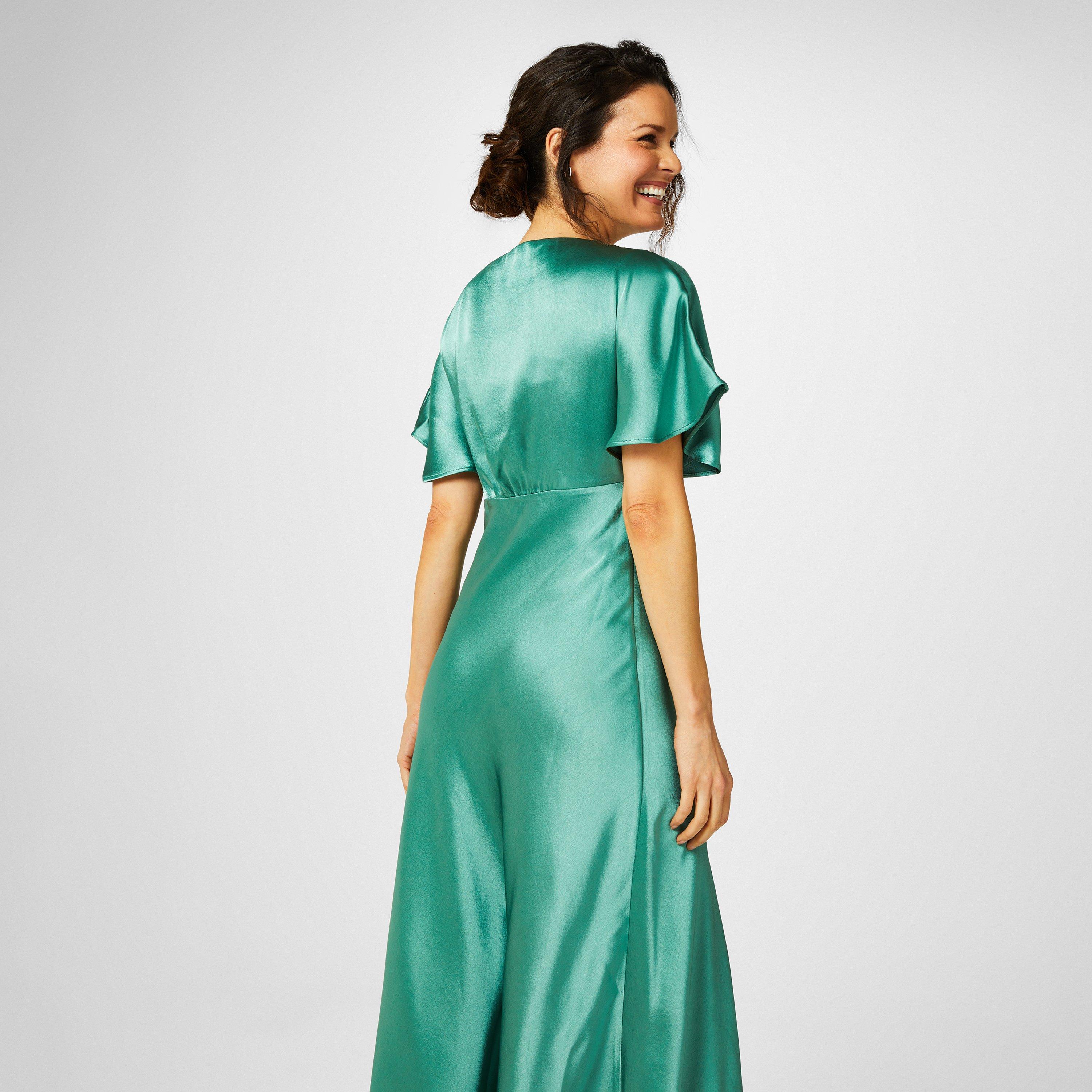 Menthe - Biba - Biba Bridesmaid Satin Maxi Dress - 2