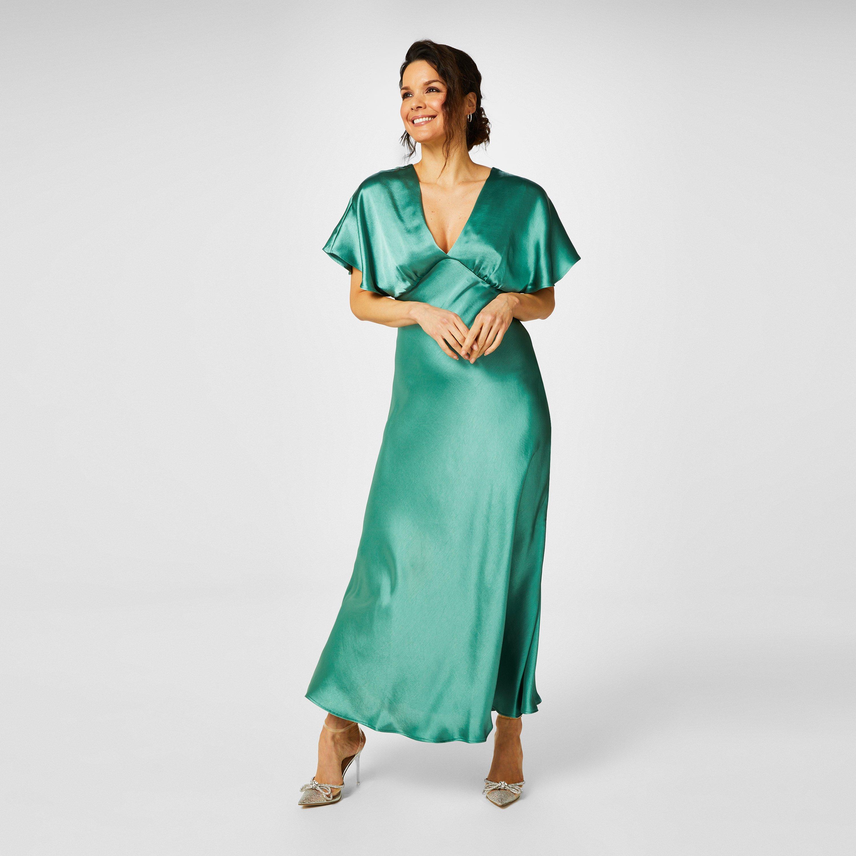 Menthe - Biba - Biba Bridesmaid Satin Maxi Dress - 4