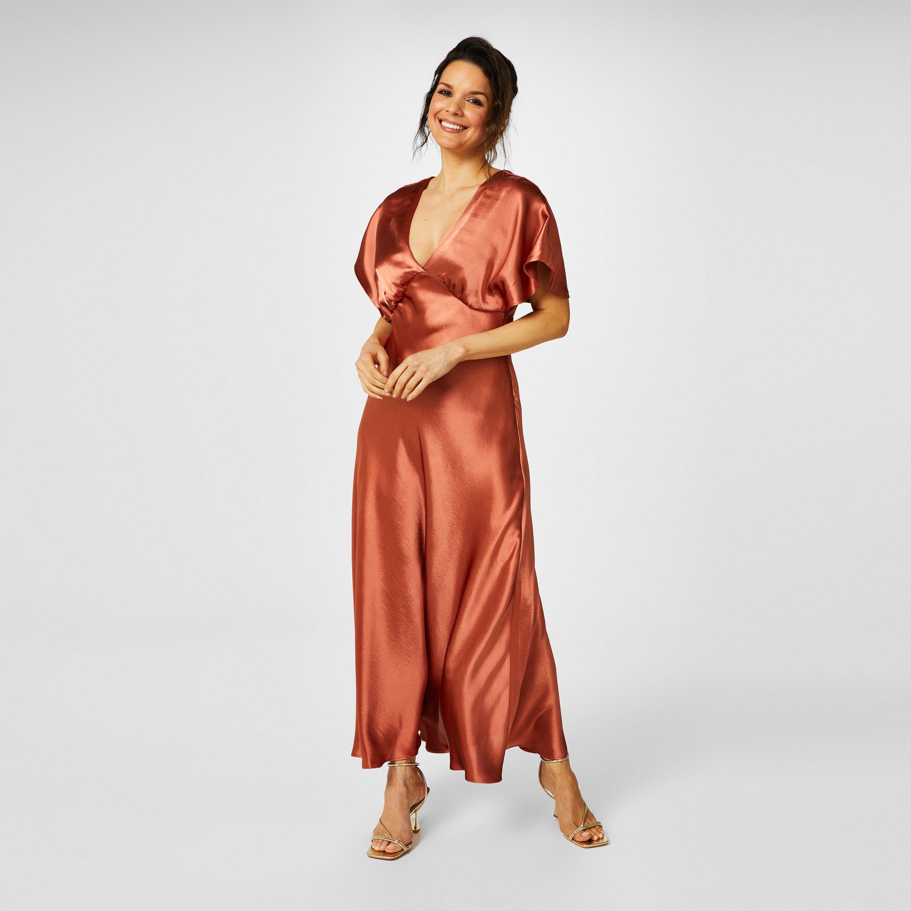 Ruggine - Biba - Bridesmaid Satin Maxi Dress - 4